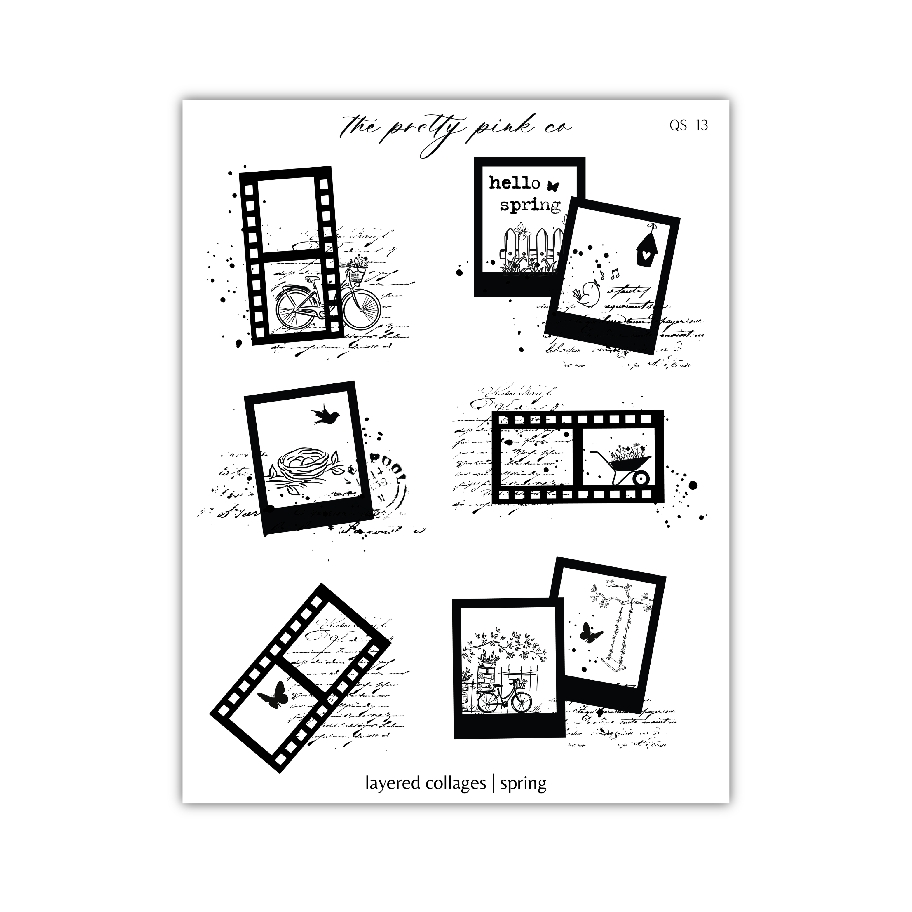 a black and white photo of a film strip