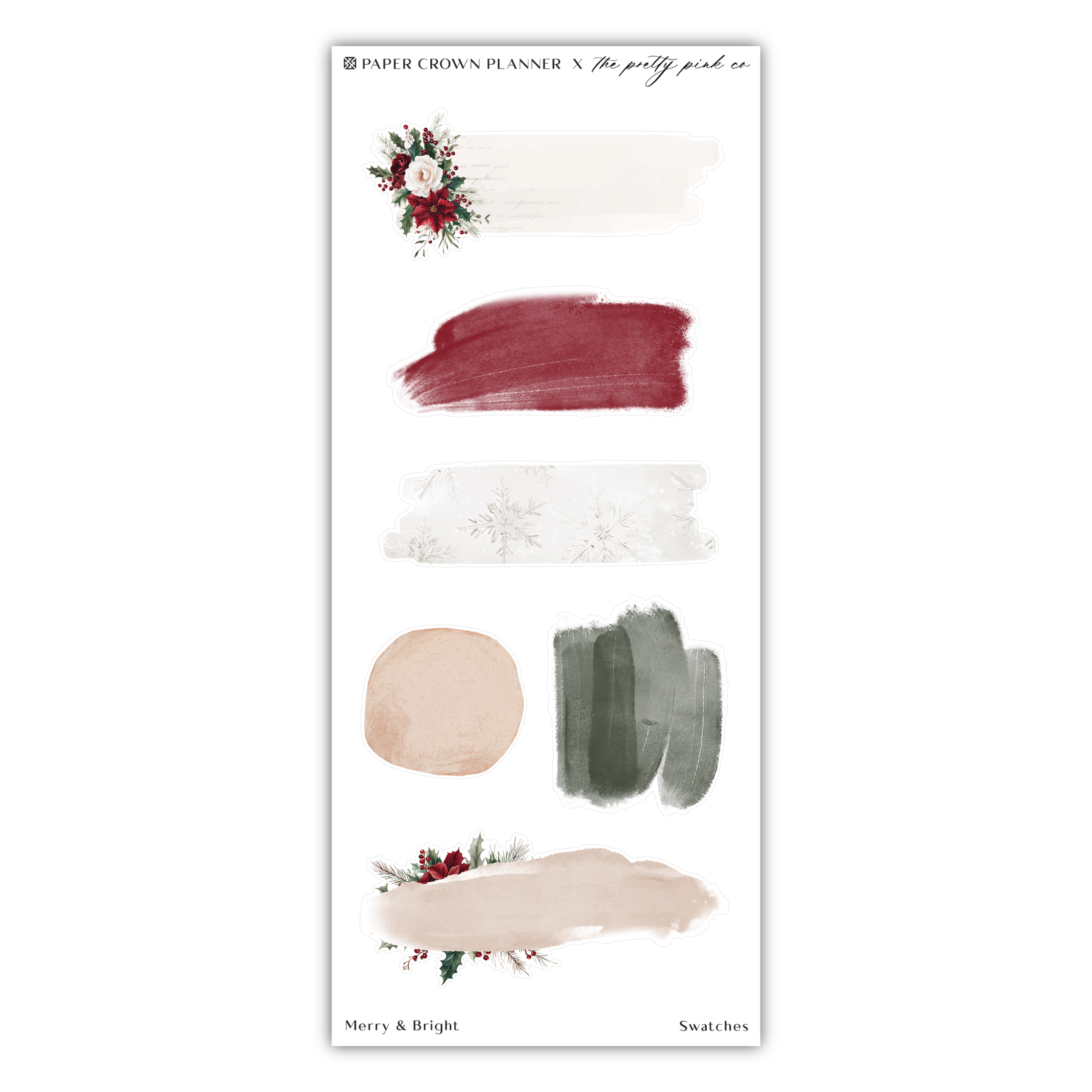 a sheet of paper with different colors of paint