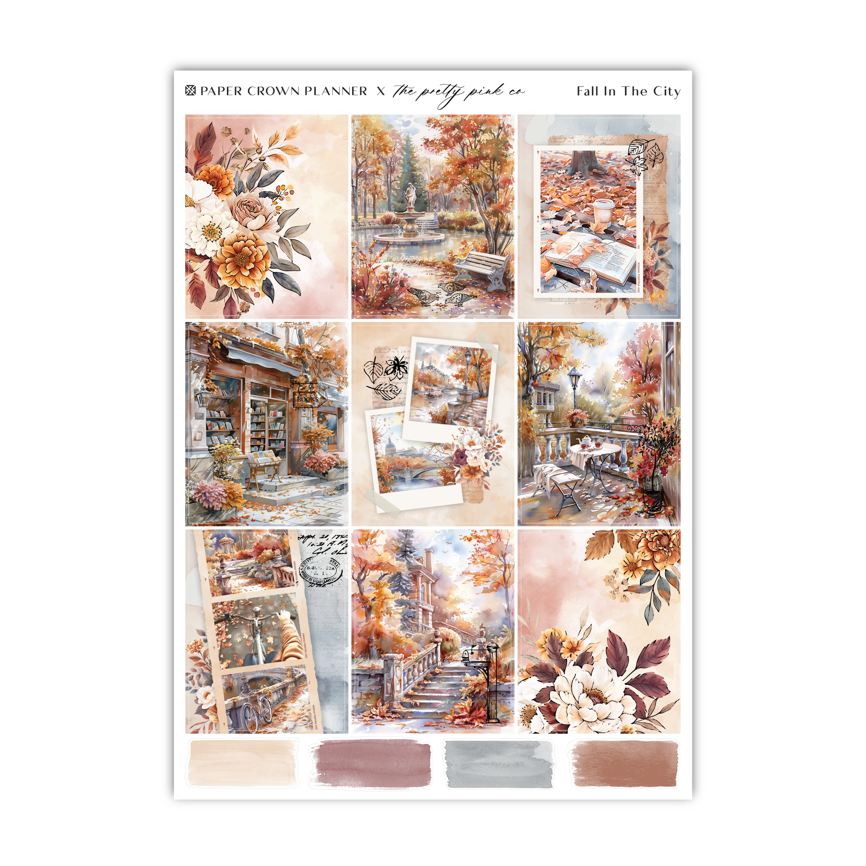 a collage of photos of autumn scenes