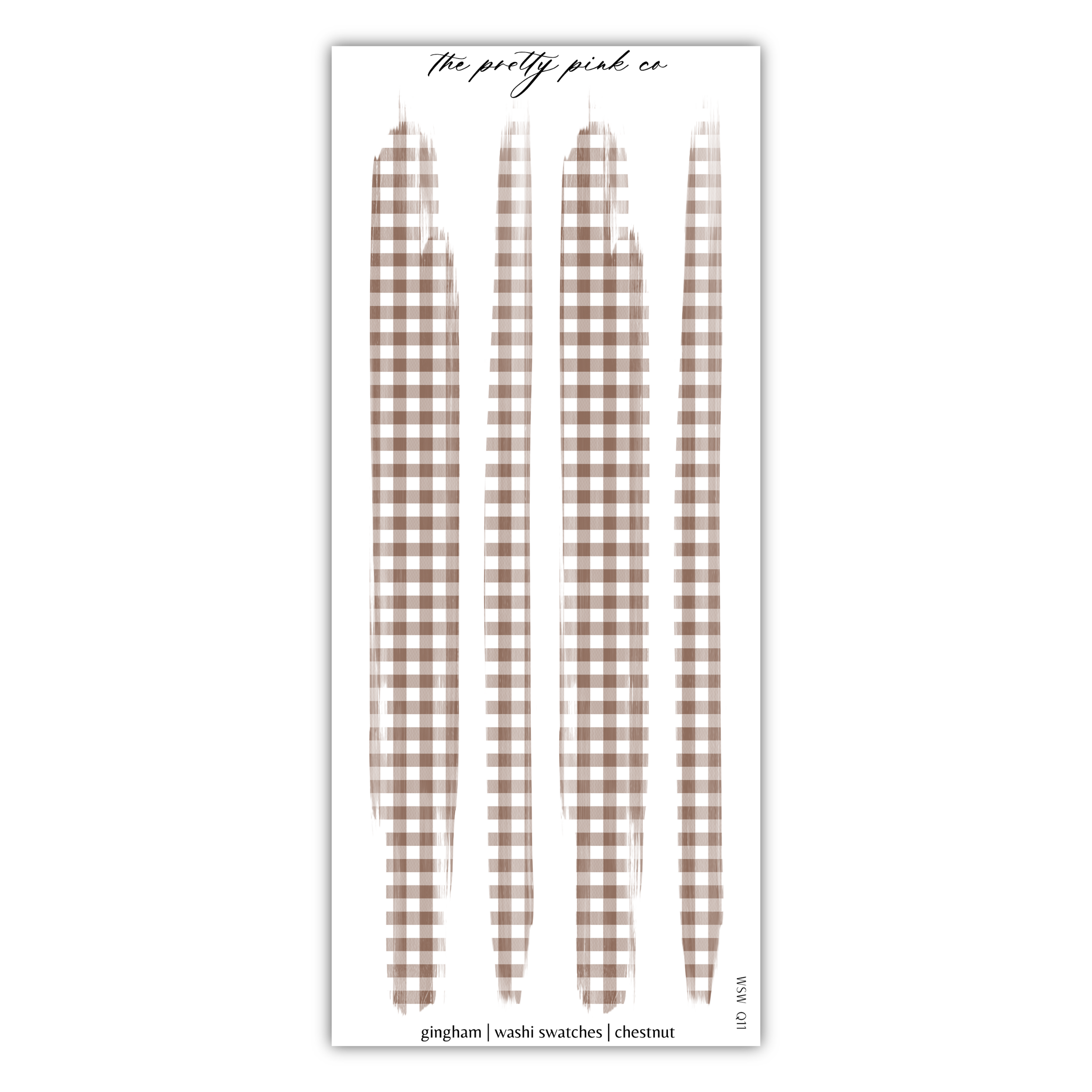 a brown and white checkered pattern sticker