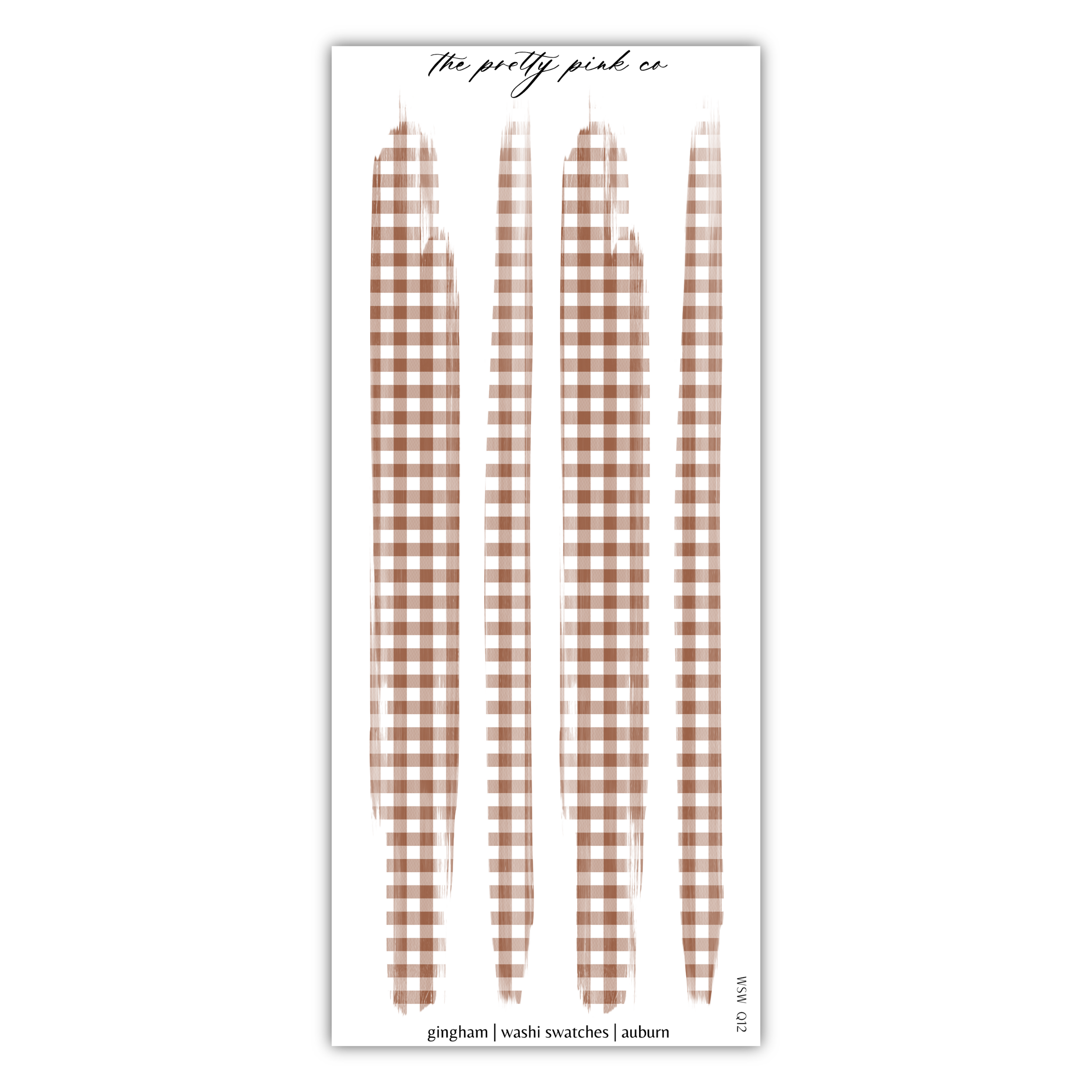 a brown and white checkered pattern sticker