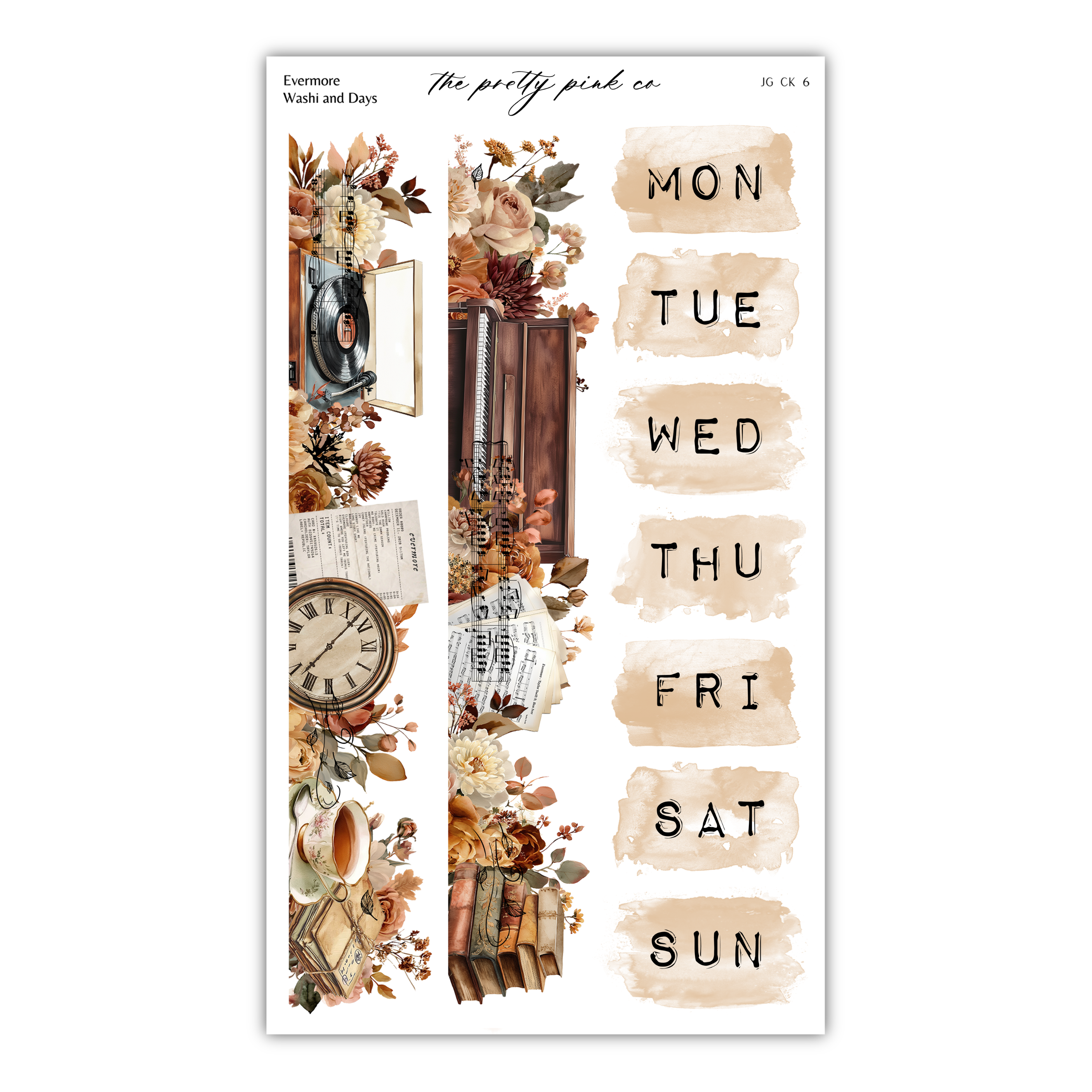 The image is a collage of various objects, including a clock, a book, and other decorative elements, arranged in a visually appealing manner.