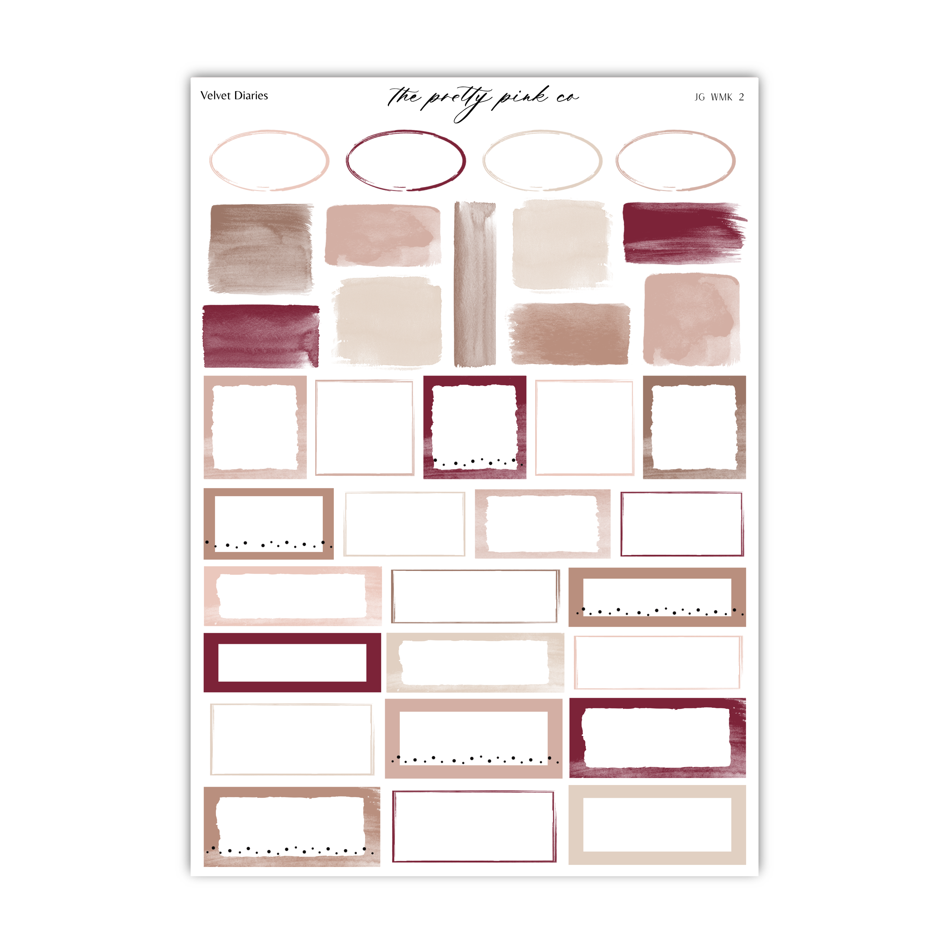 a collection of various shapes and patterns, including rectangles, circles, and other abstract designs, arranged in a grid format.