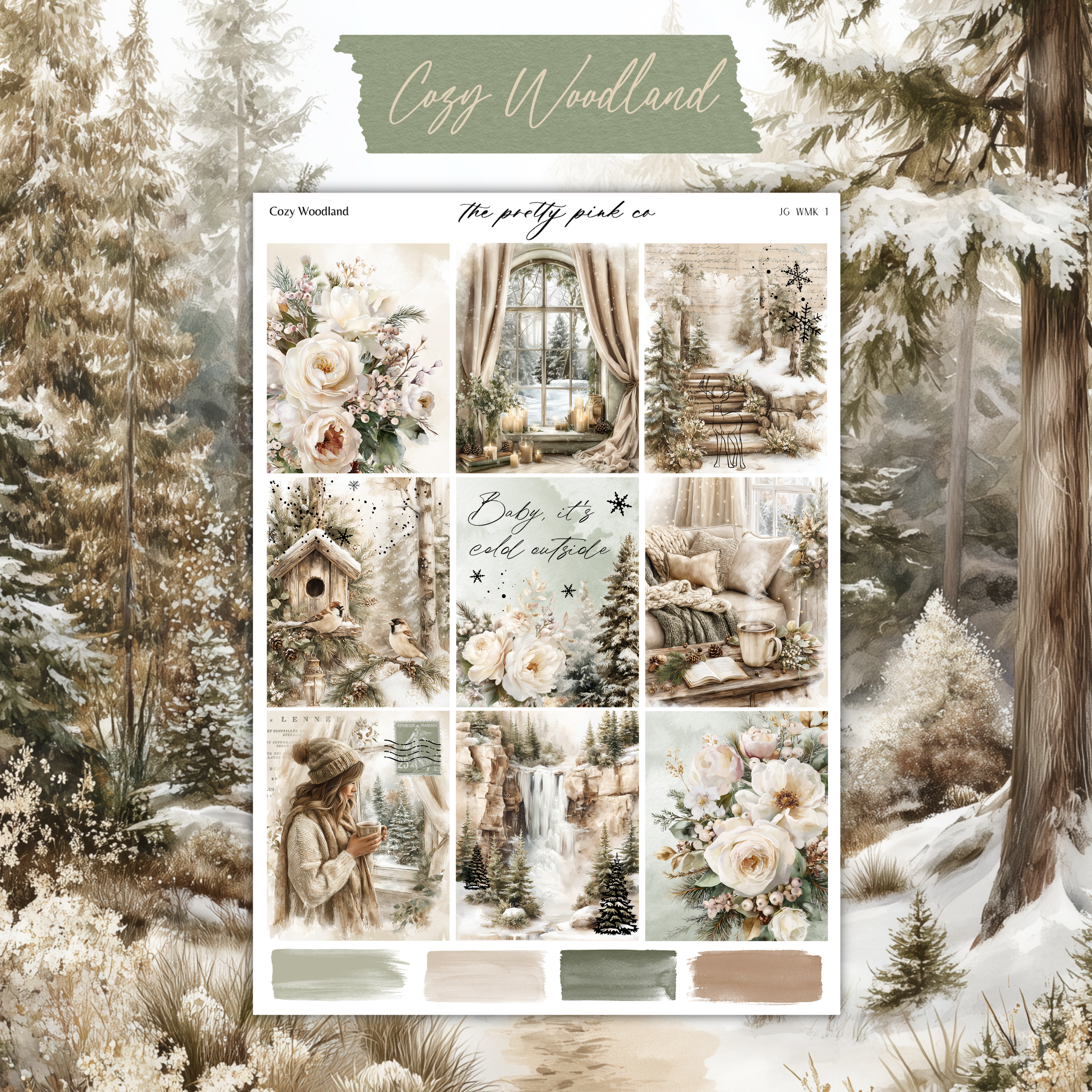 Cozy Woodland | Foiled Weekly Kit
