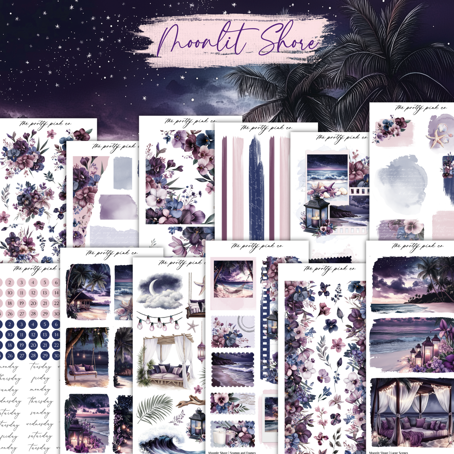 Moonlit Shore | Decorative Kit