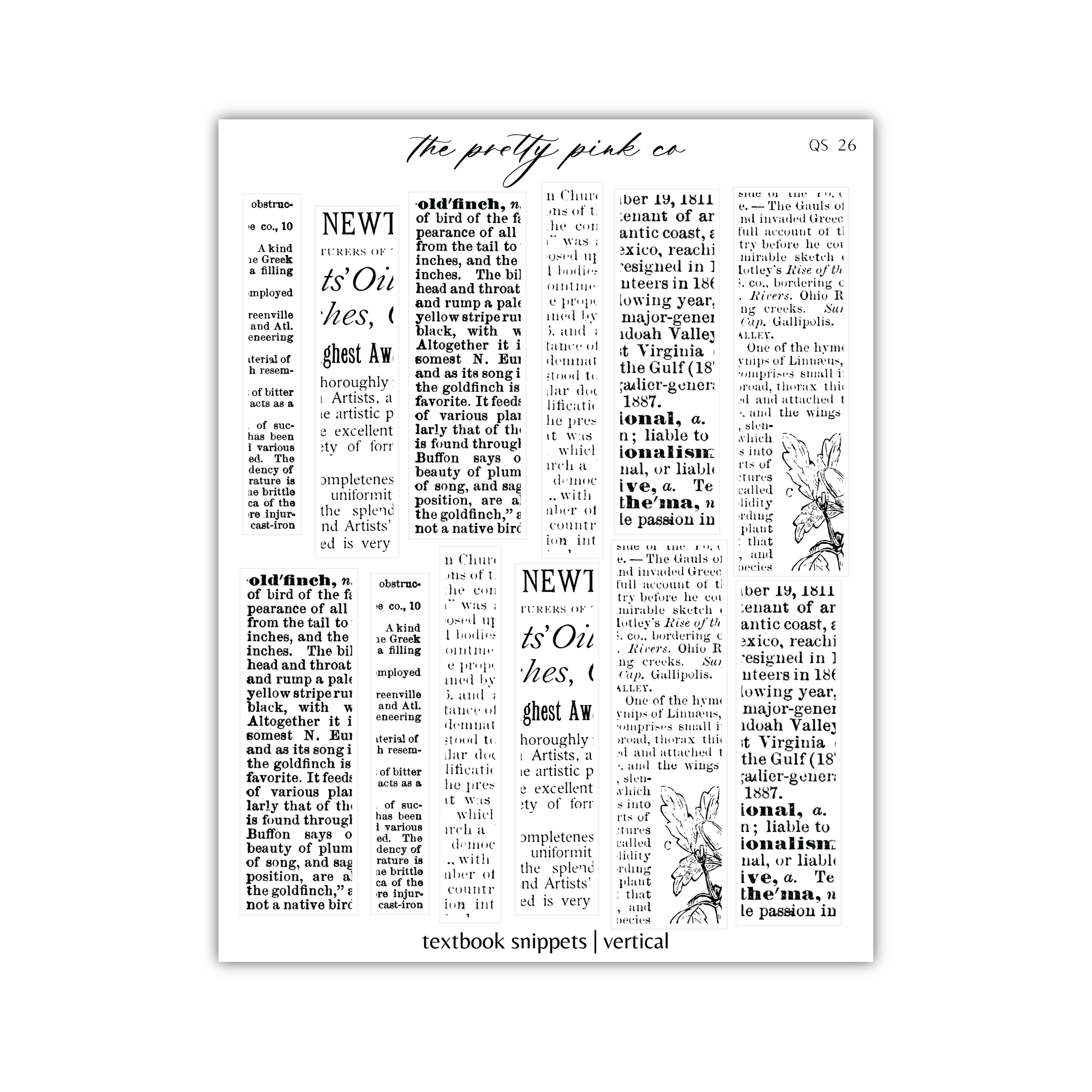 a newspaper article with a handwritten text