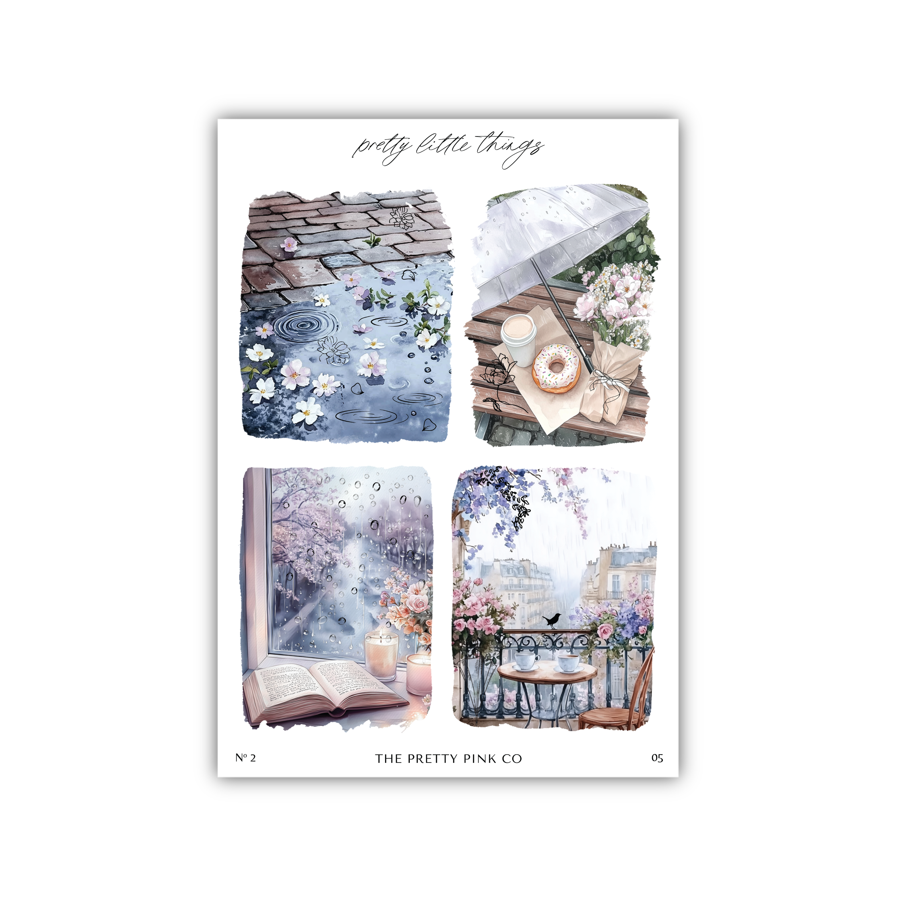 the pretty pink co stickers