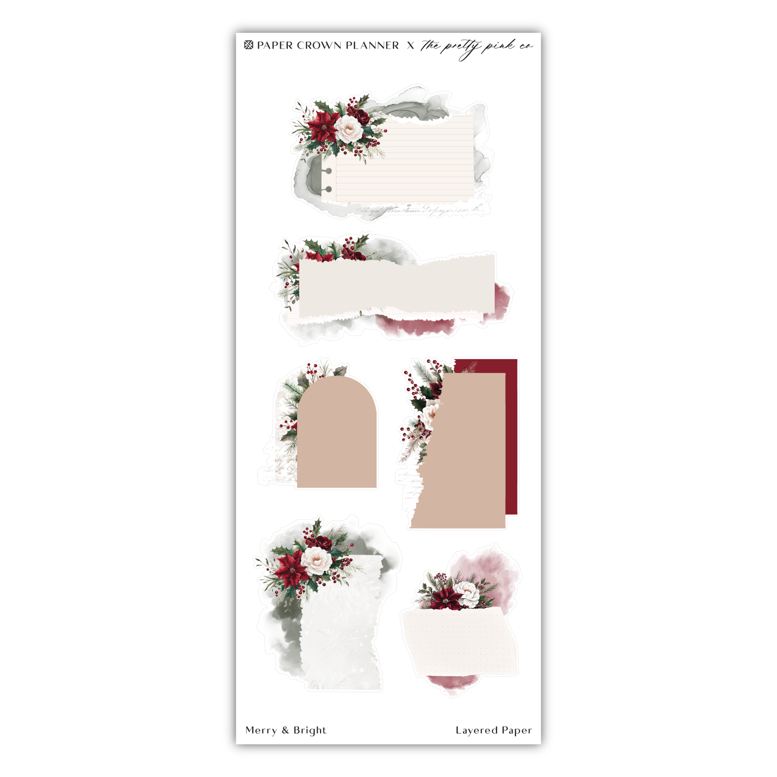 a sheet of paper with flowers on it