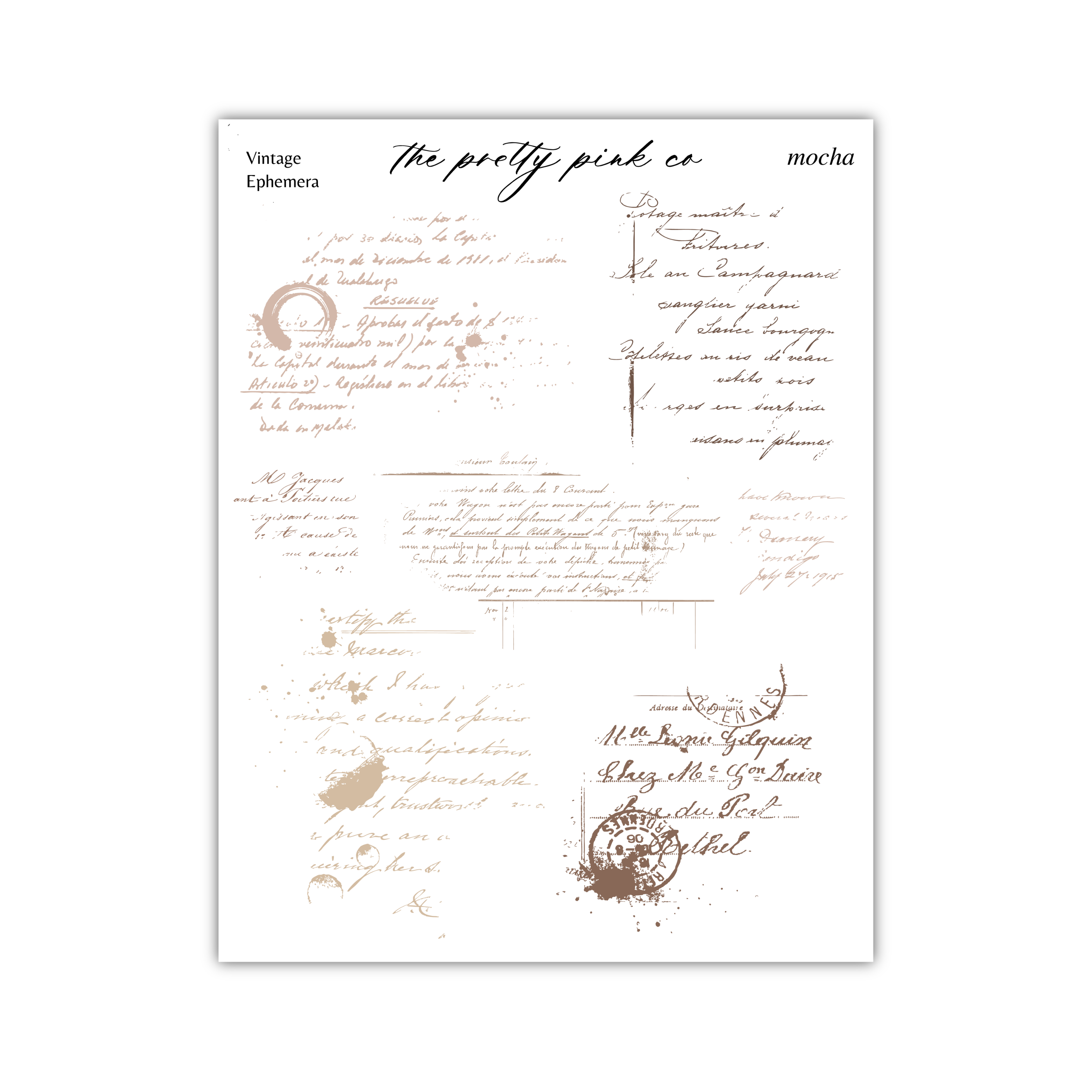 handwritten text and various marks, such as ink stains and splatters, which appear to be part of a collage or a printed page. The text is in a vintage style, suggesting it may be from an old document or a historical illustration. The image does not contain any specific information about the content or context, and it does not provide enough details to accurately describe the content or context.