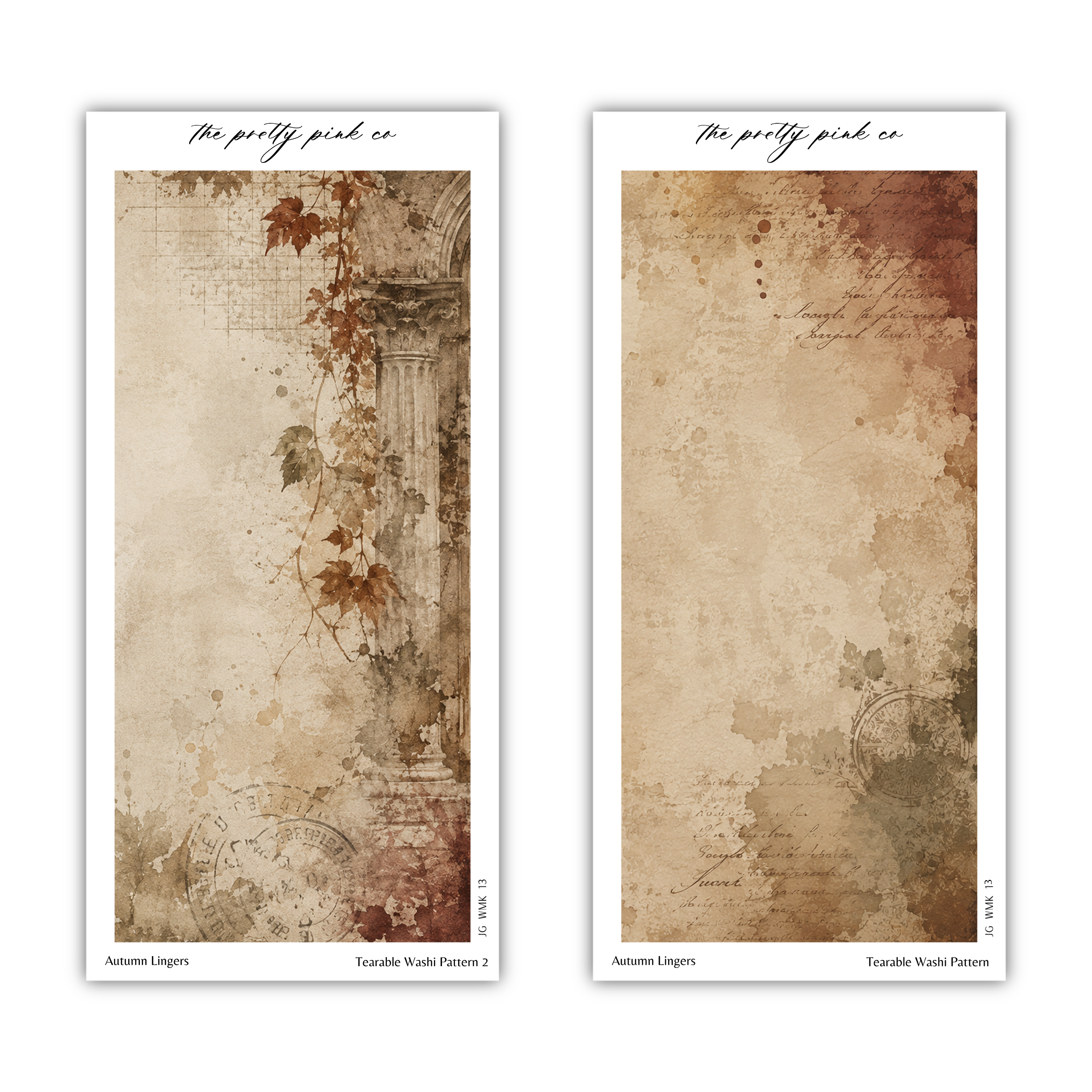 Autumn Lingers | Tearable Washi Pattern