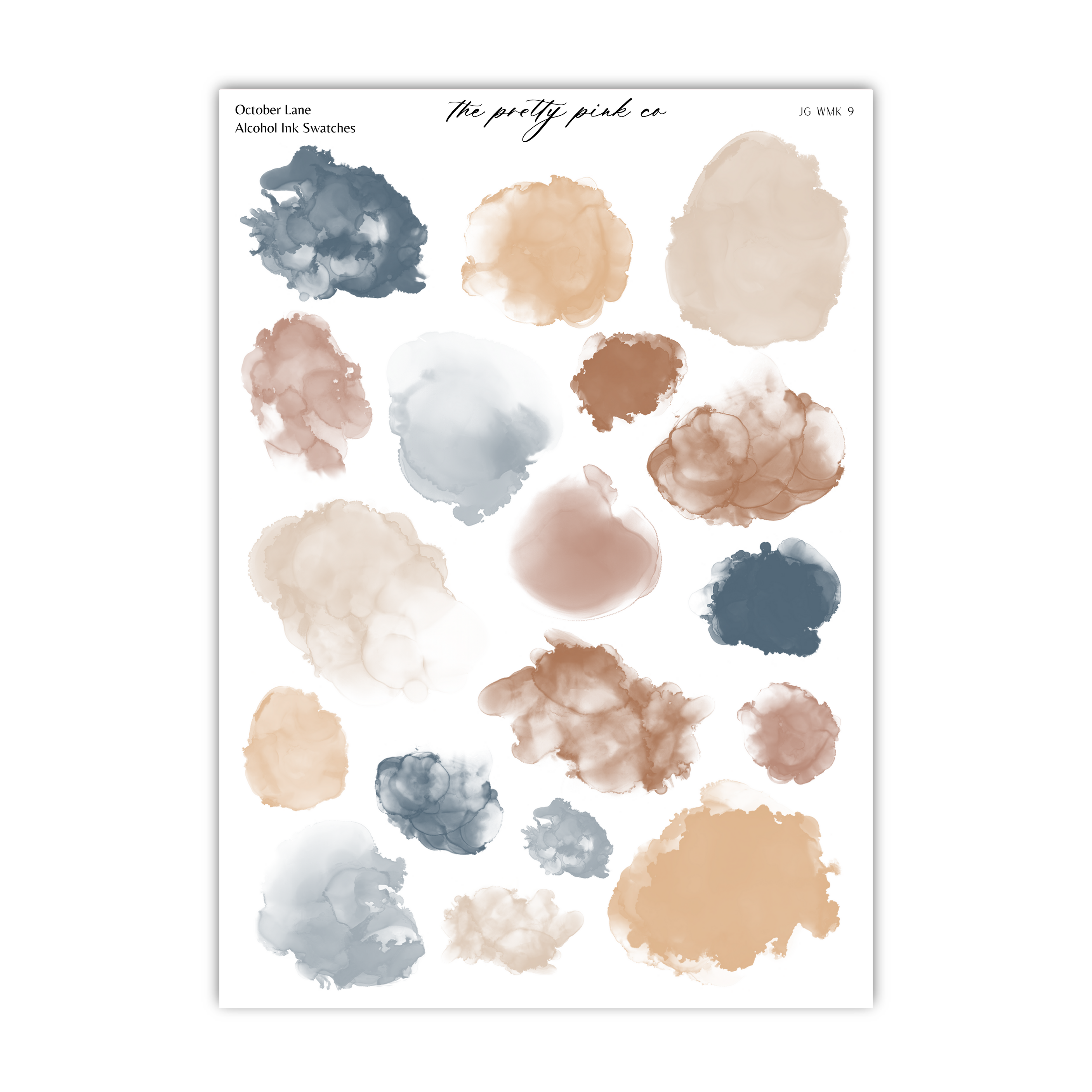 October Lane | Ink Swatches