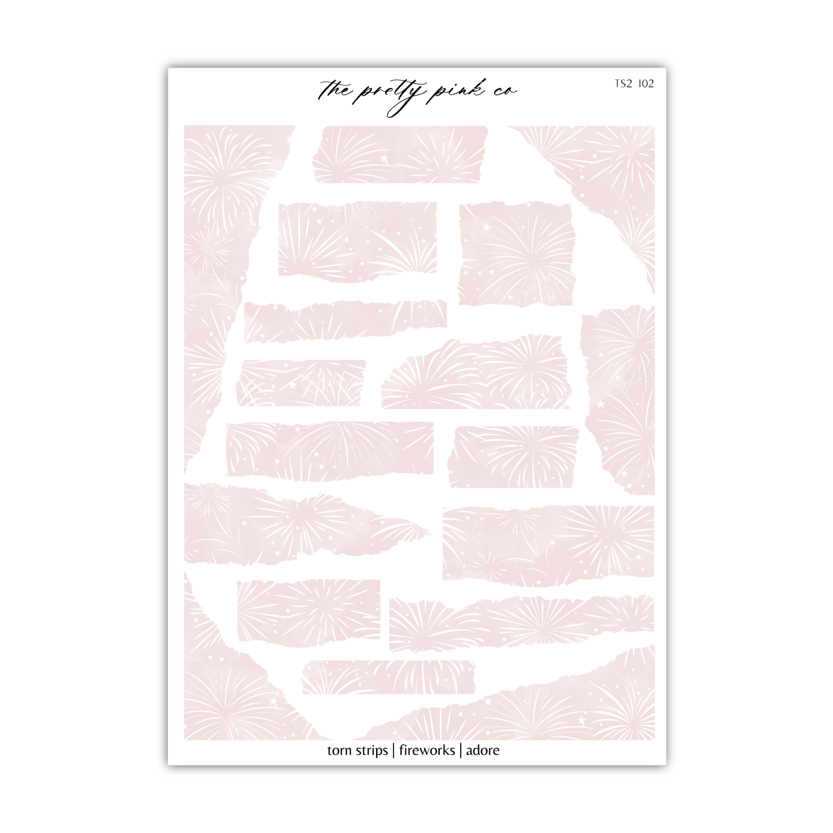 a pink and white poster with a pattern on it