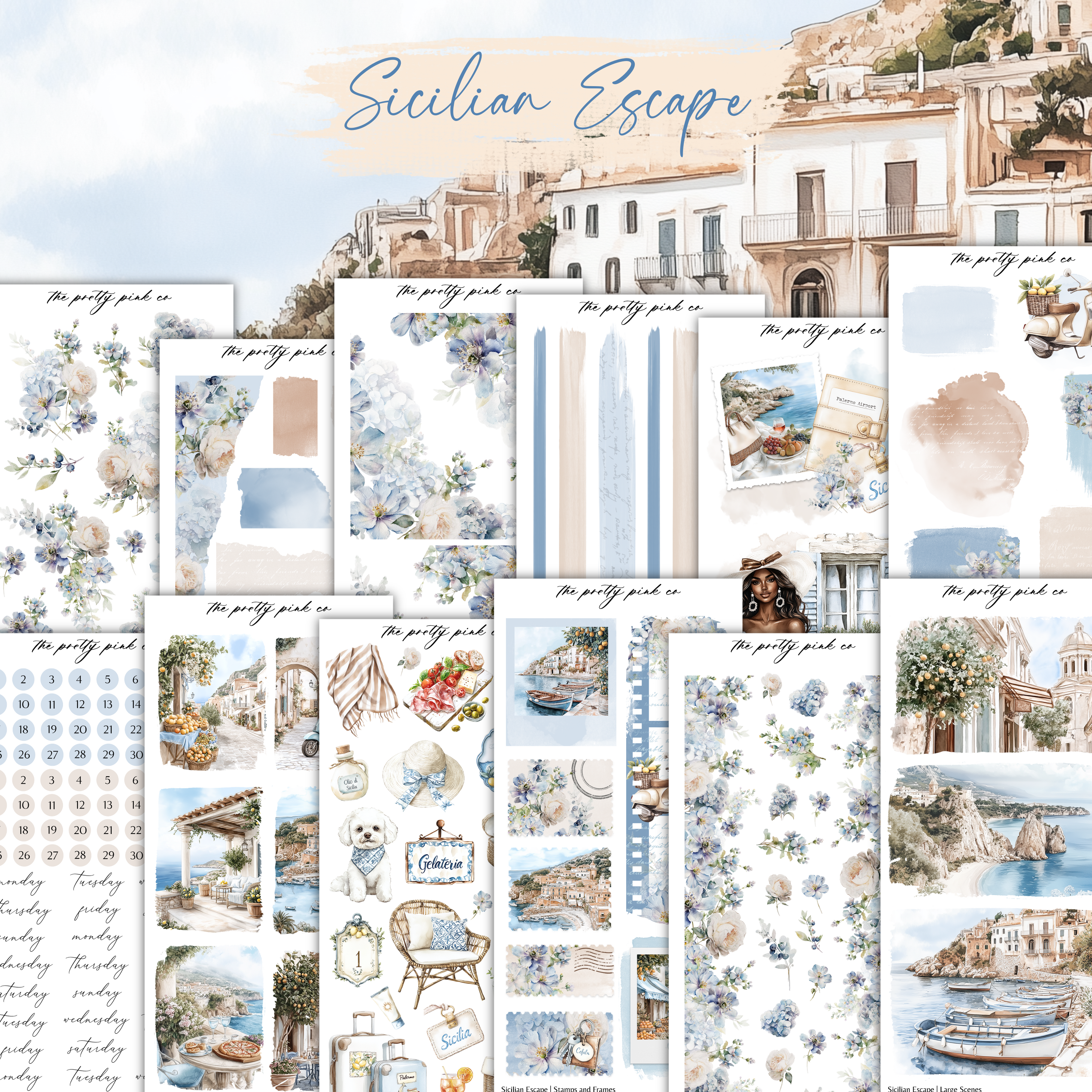 Sicilian Escape | Decorative Kit