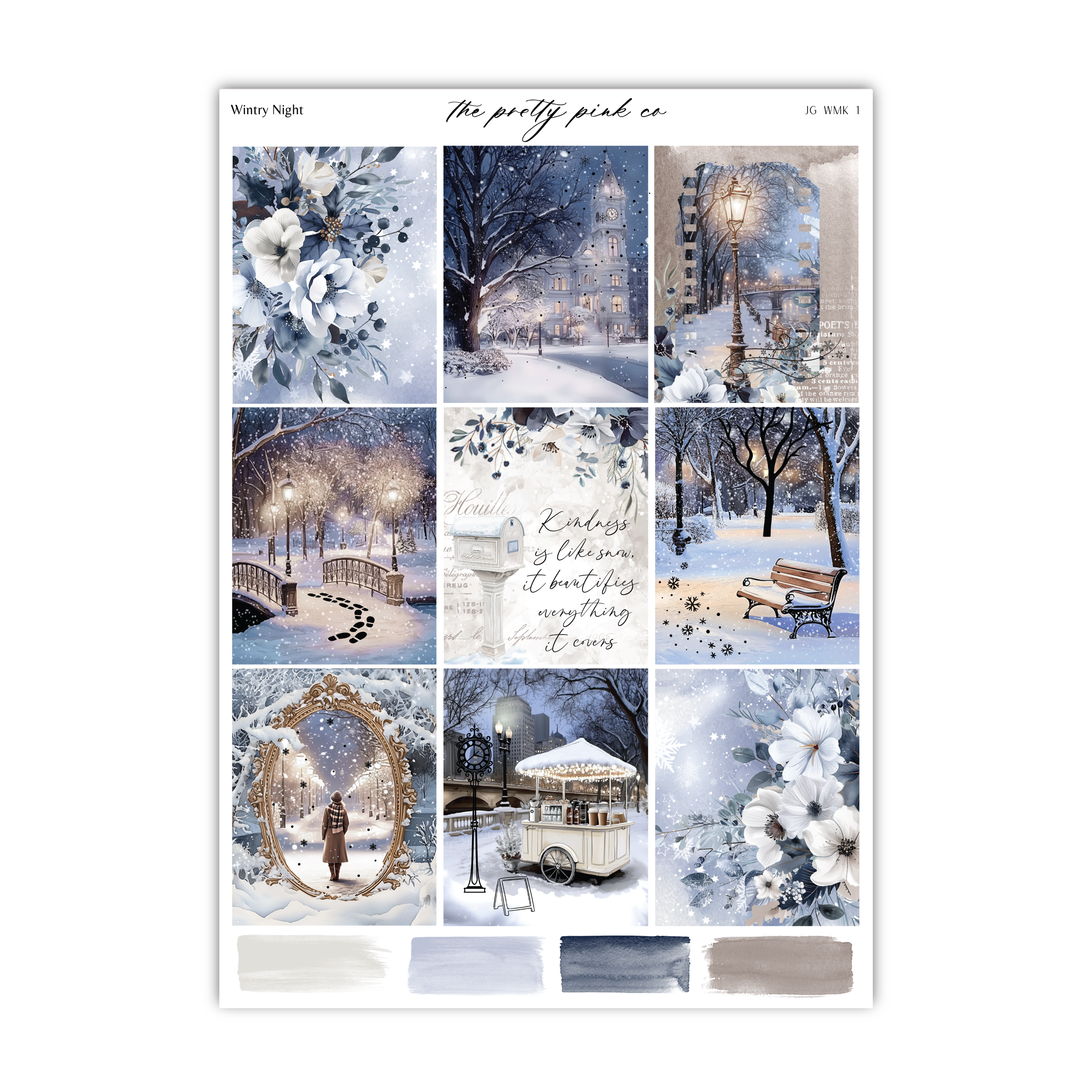 Wintry Night | Foiled Weekly Kit