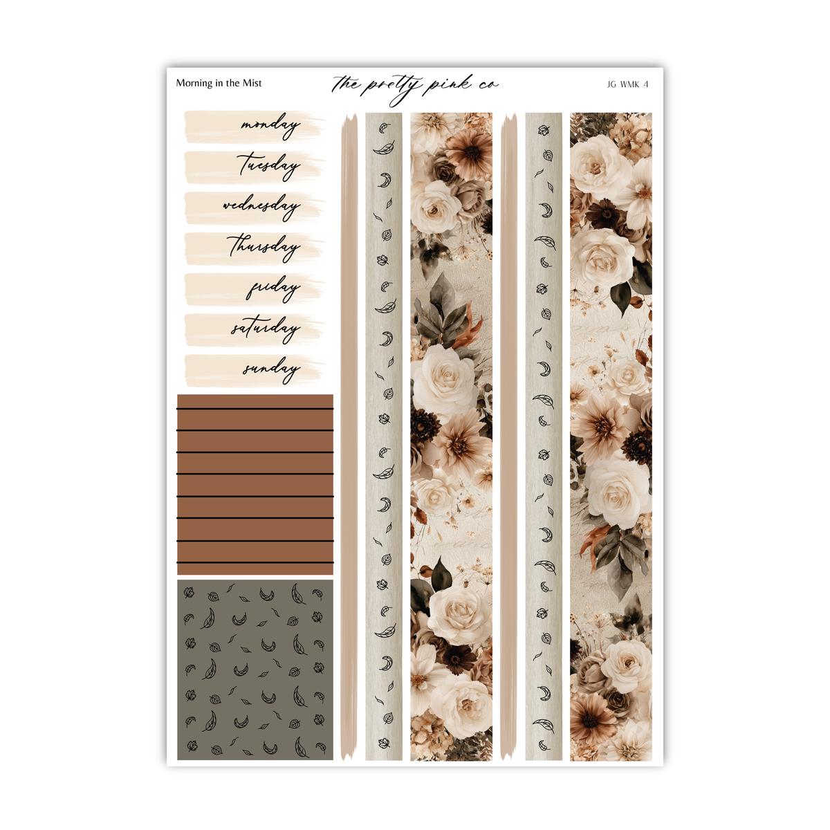 The image is a collage of various elements, including a floral pattern, a wooden strip, and a grid layout. The collage appears to be a creative and visually appealing design, but does not contain any text.