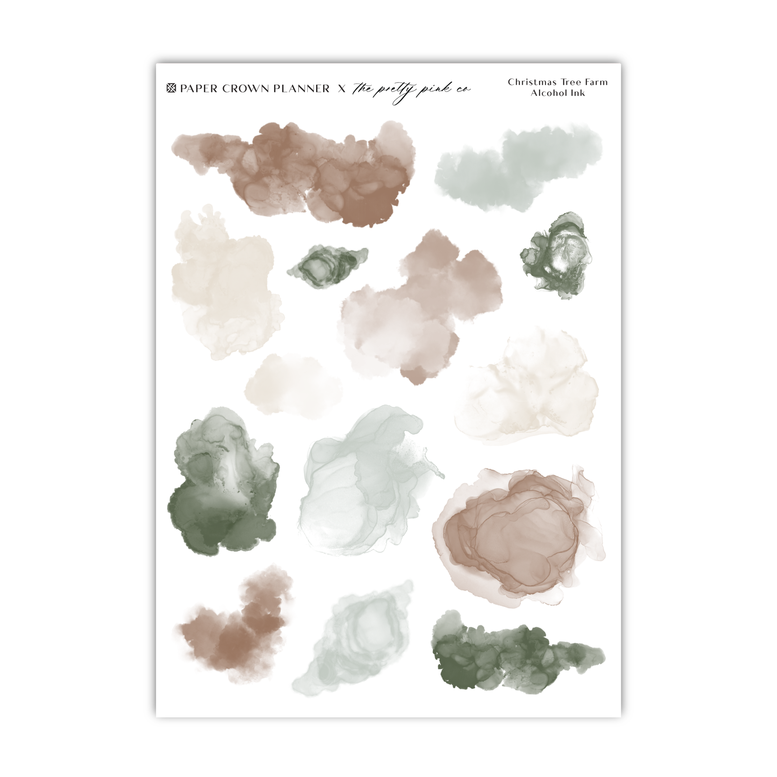 a sheet of watercolor paint on a white background