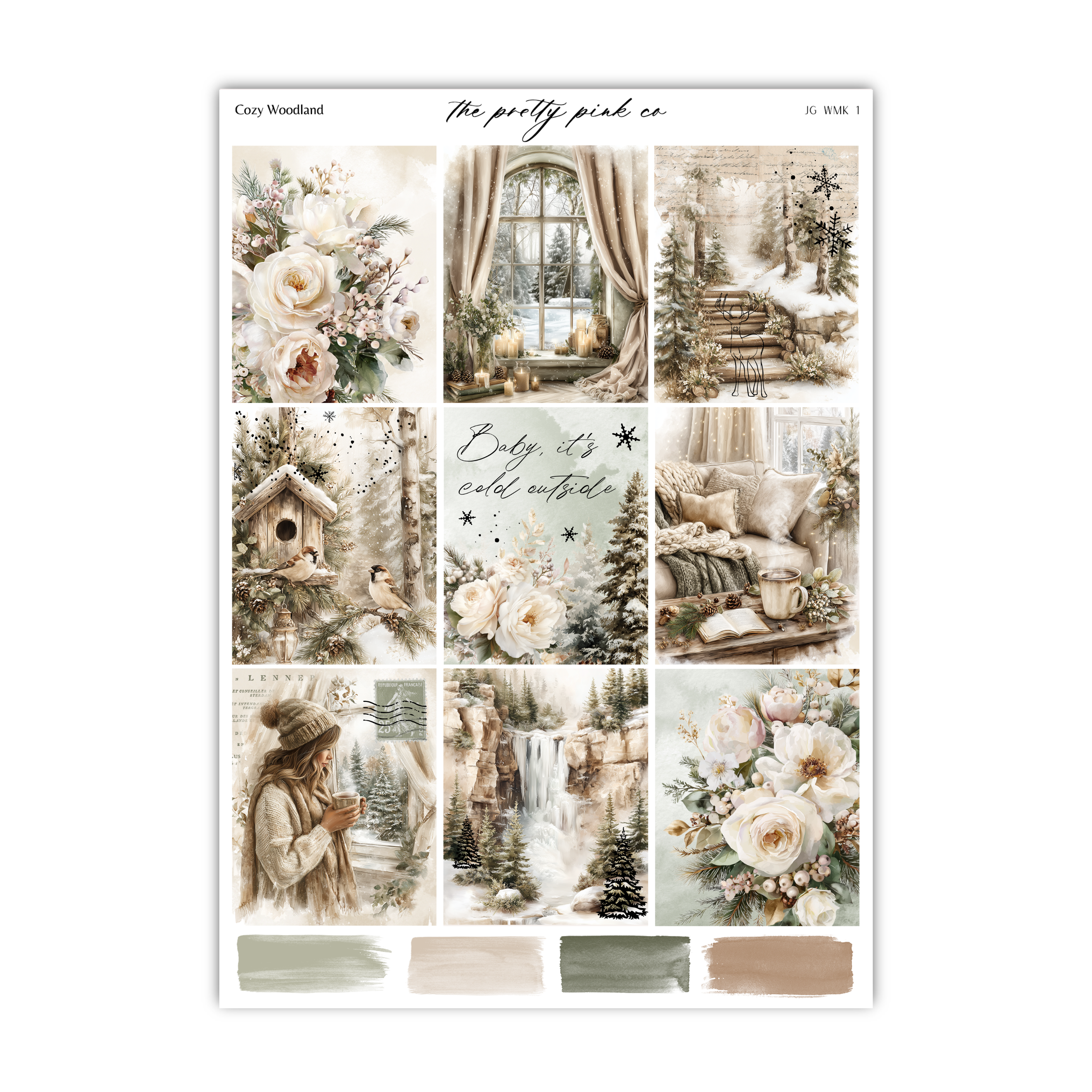 Cozy Woodland | Foiled Weekly Kit