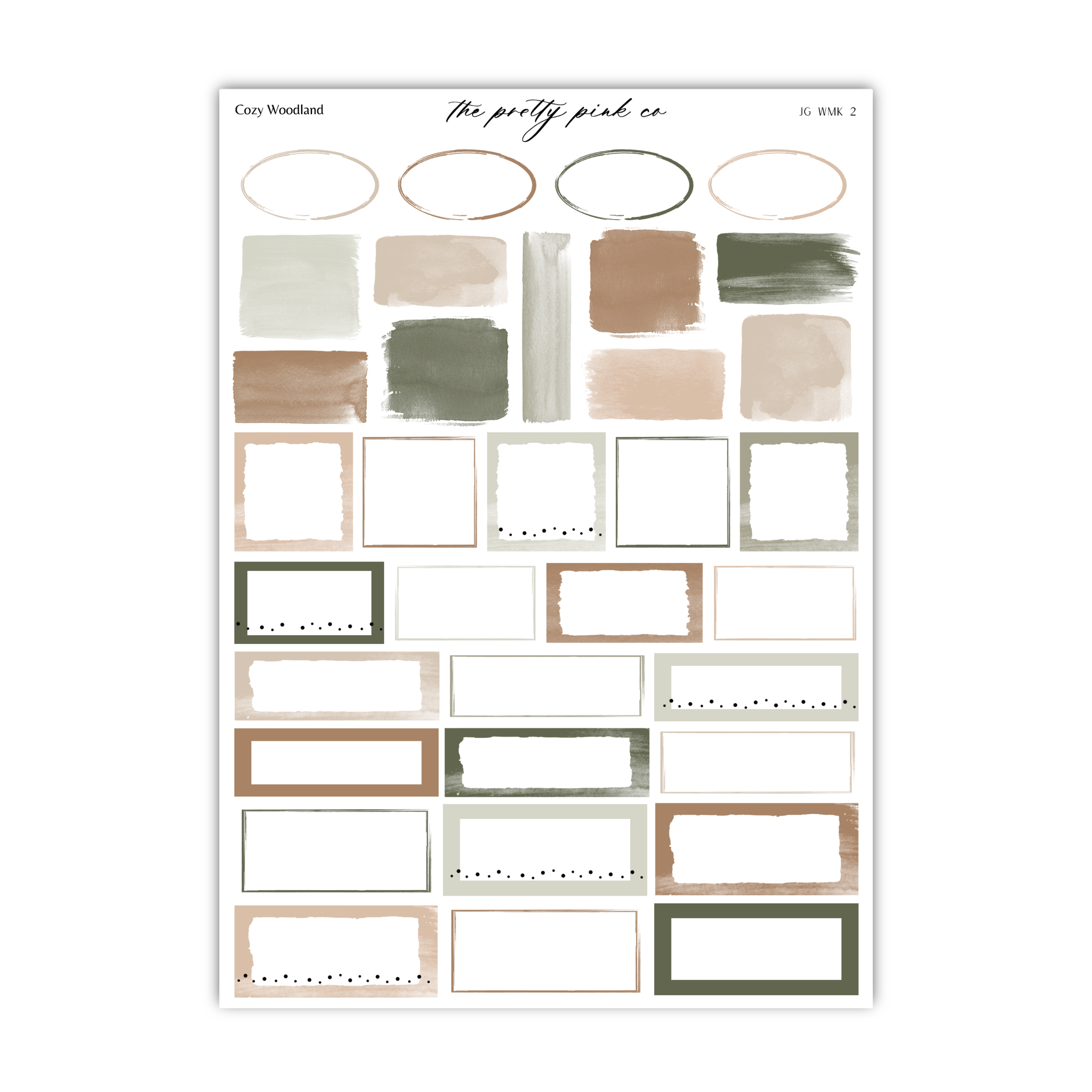 Cozy Woodland | Foiled Weekly Kit