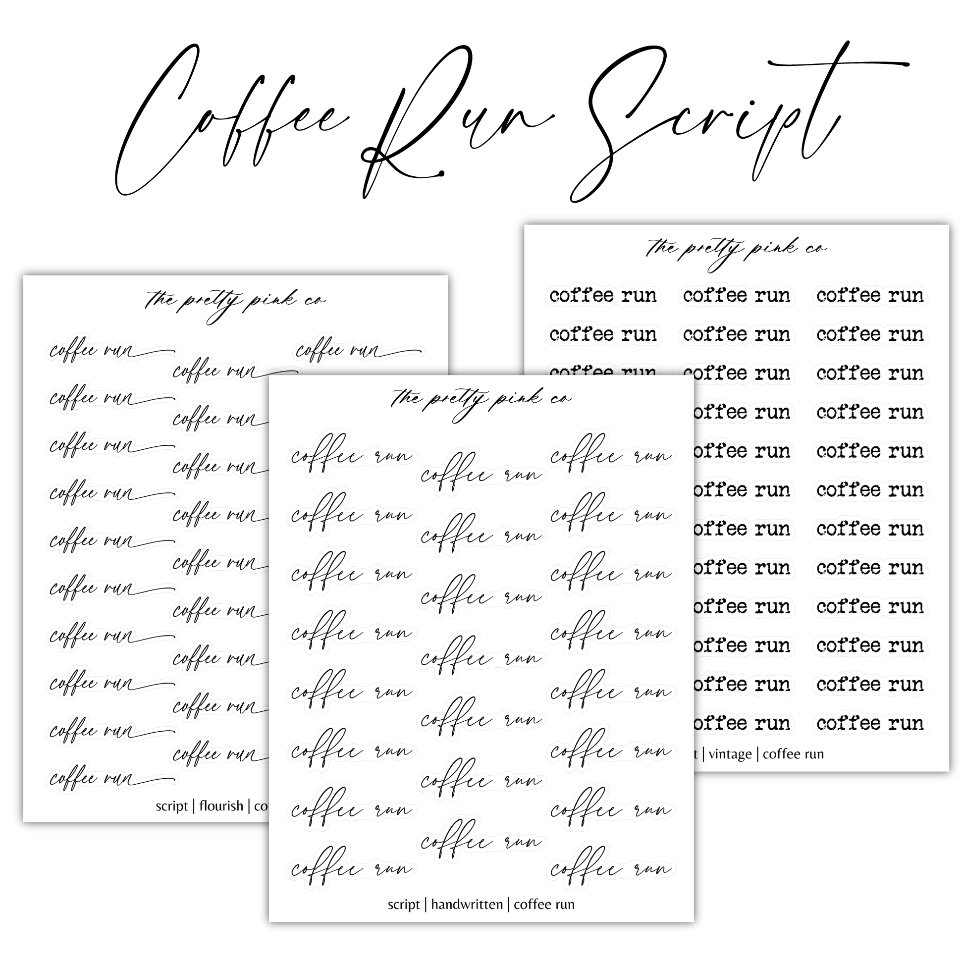 coffee run script and coffee run coffee run script