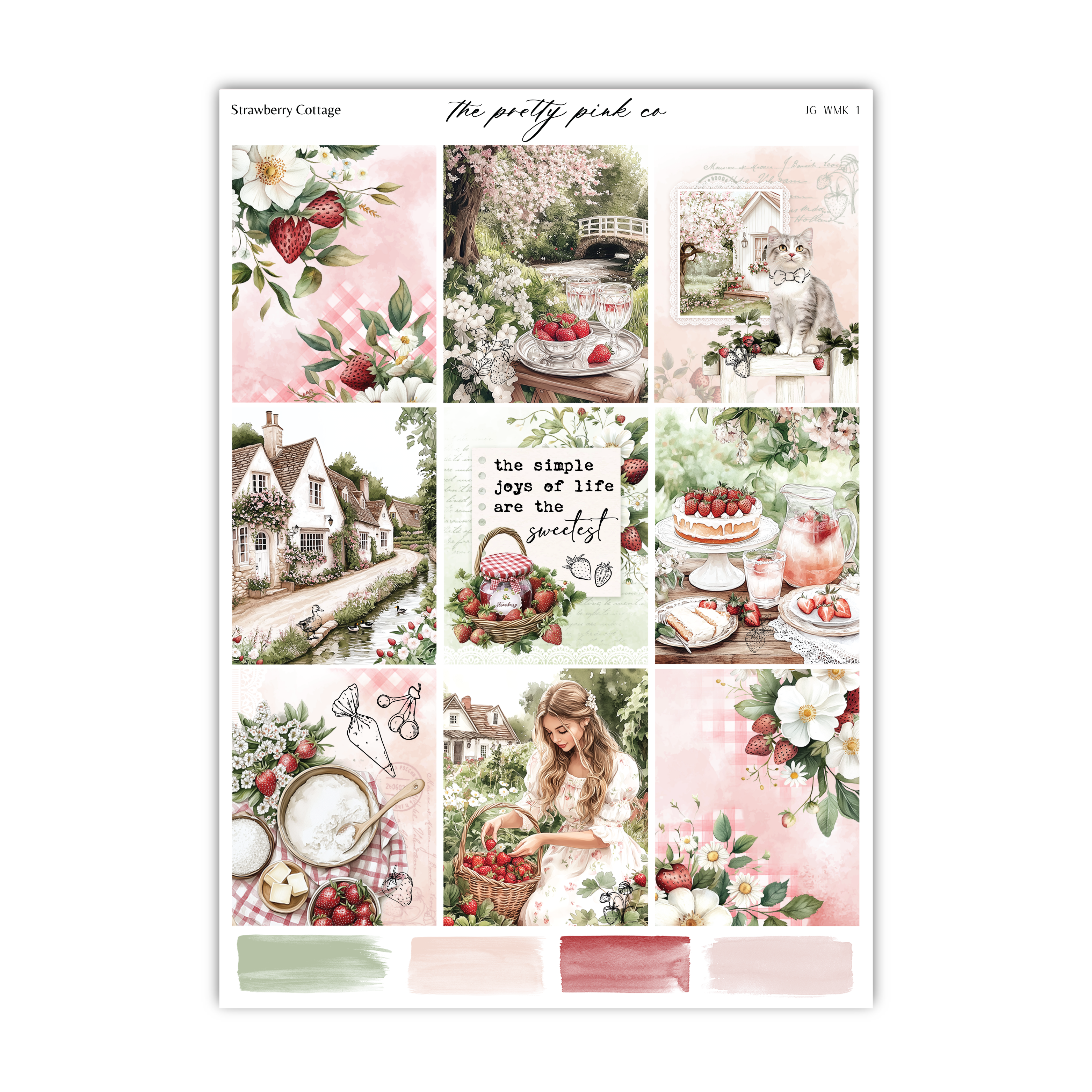 Strawberry Cottage | Foiled Weekly Kit