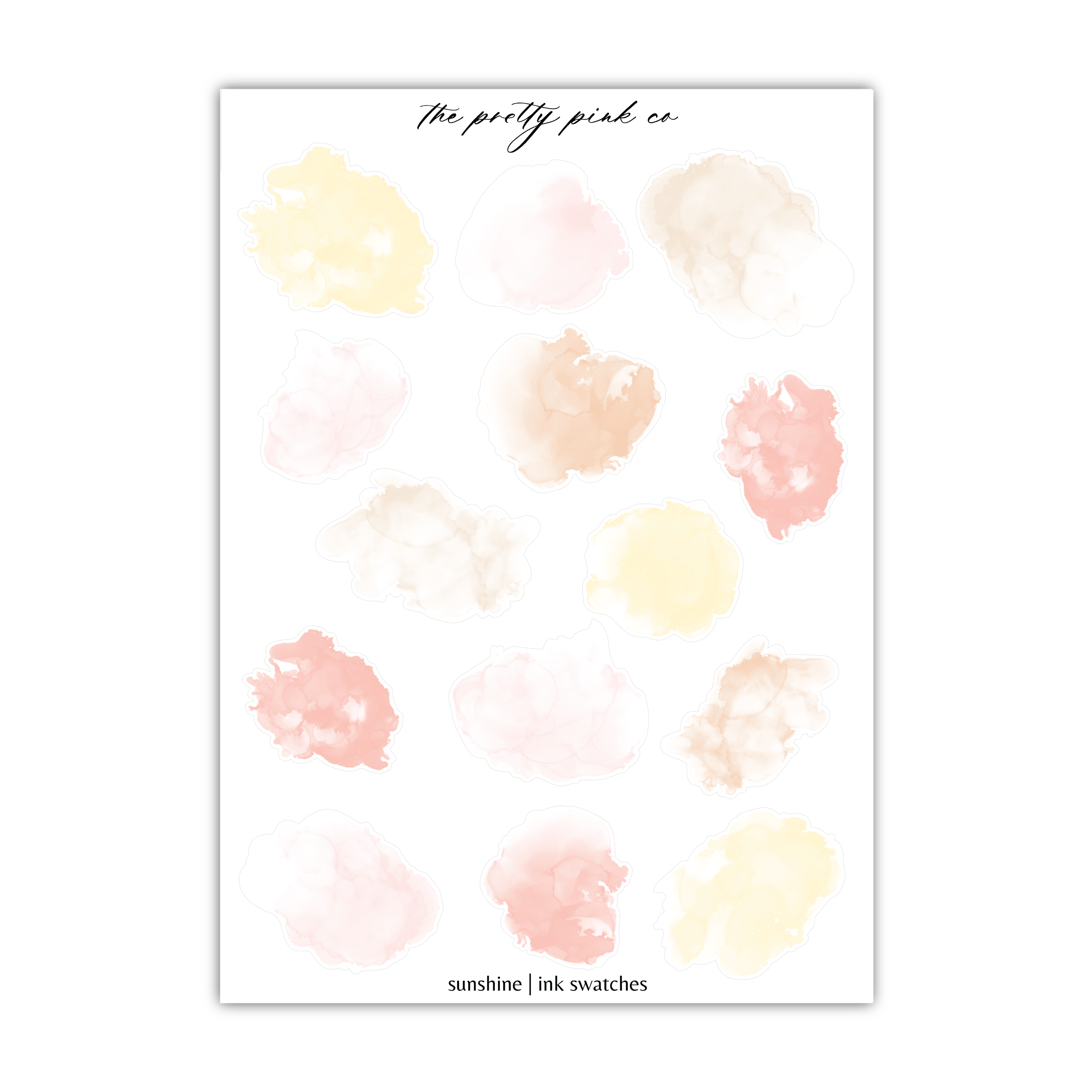 a poster with a bunch of different colors on it