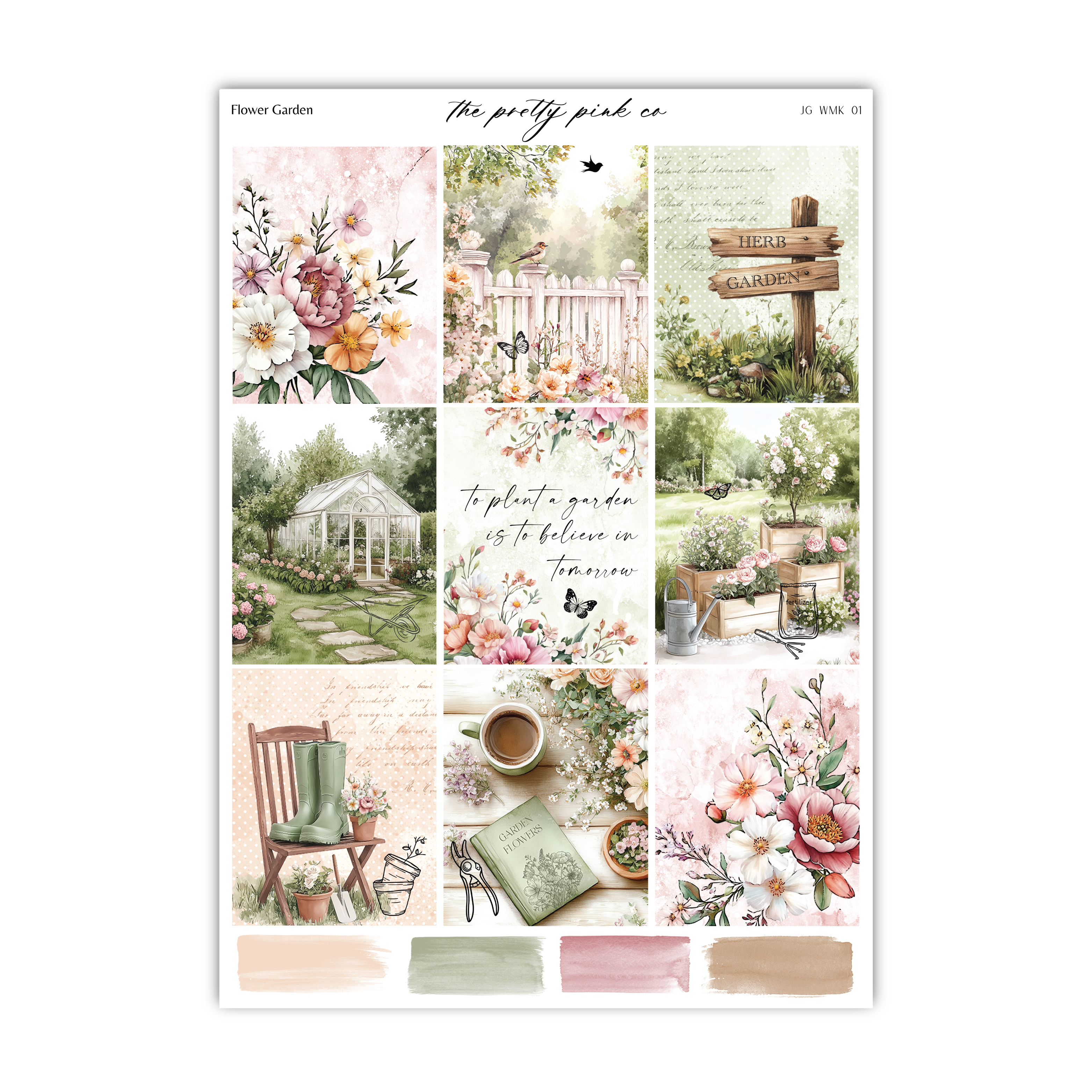 Flower Garden | Foiled Weekly Kit