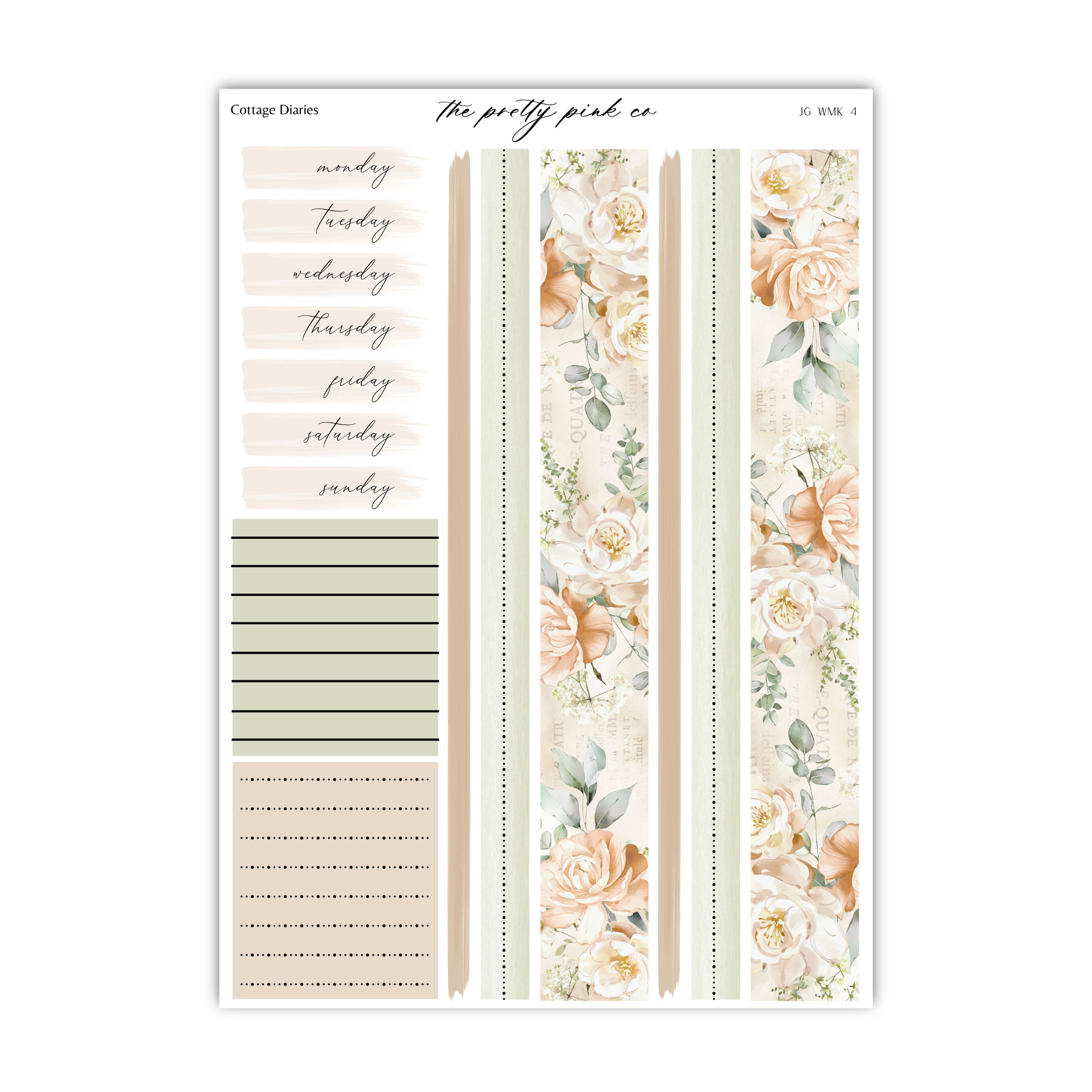 Cottage Diaries | Foiled Weekly Kit