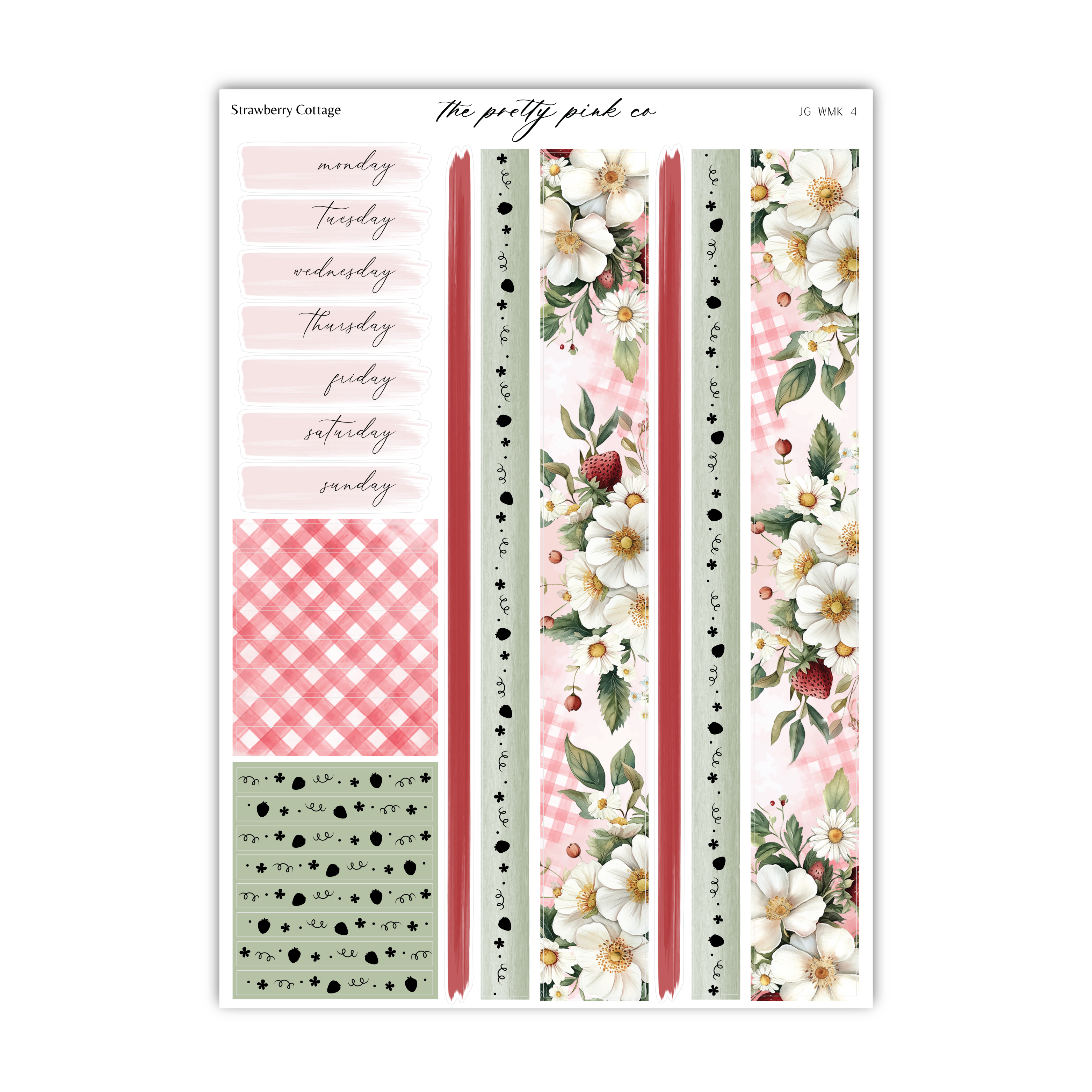 Strawberry Cottage | Foiled Weekly Kit