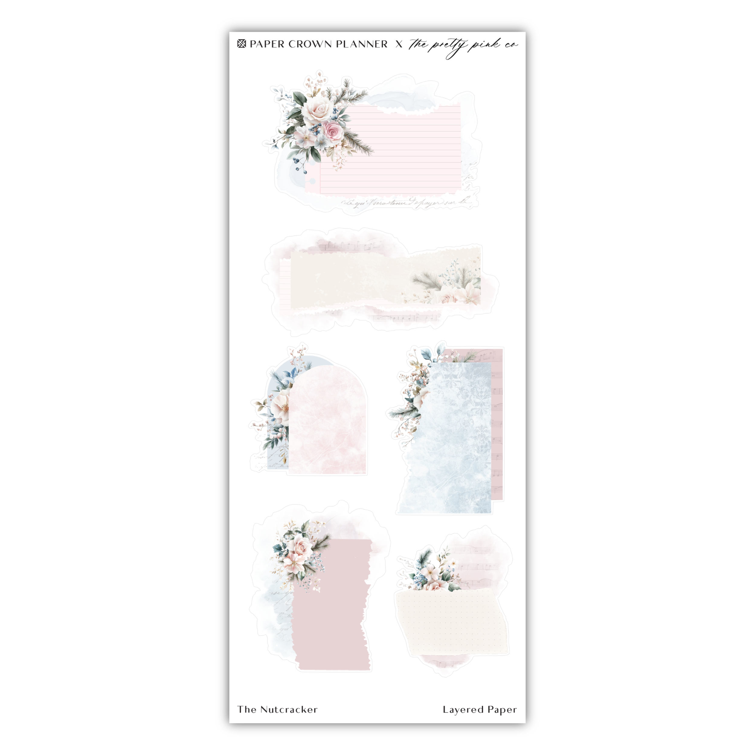 a sticker with flowers on it