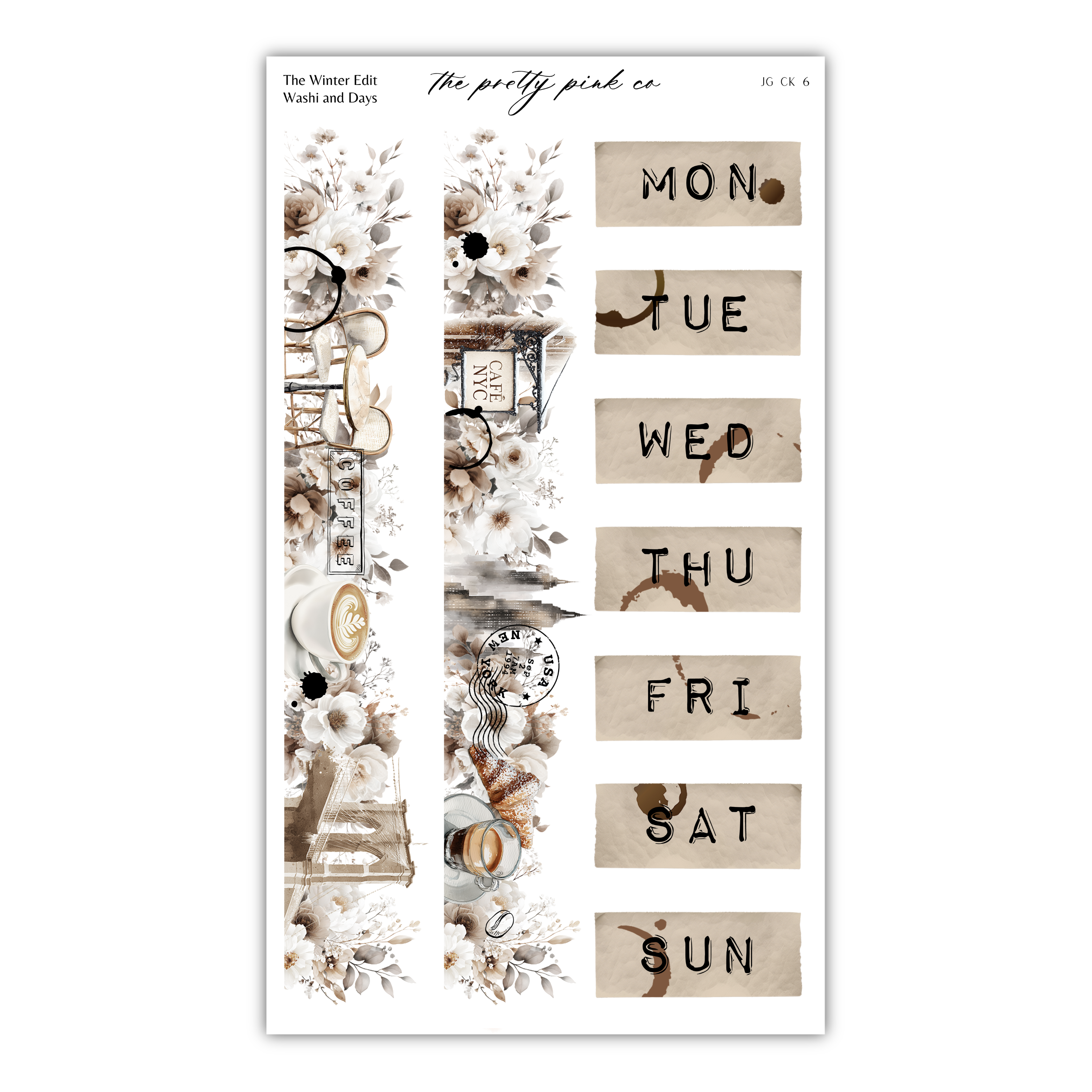 The image is a collage of various decorative elements, including floral patterns, text, and other design elements, arranged in a visually appealing manner.