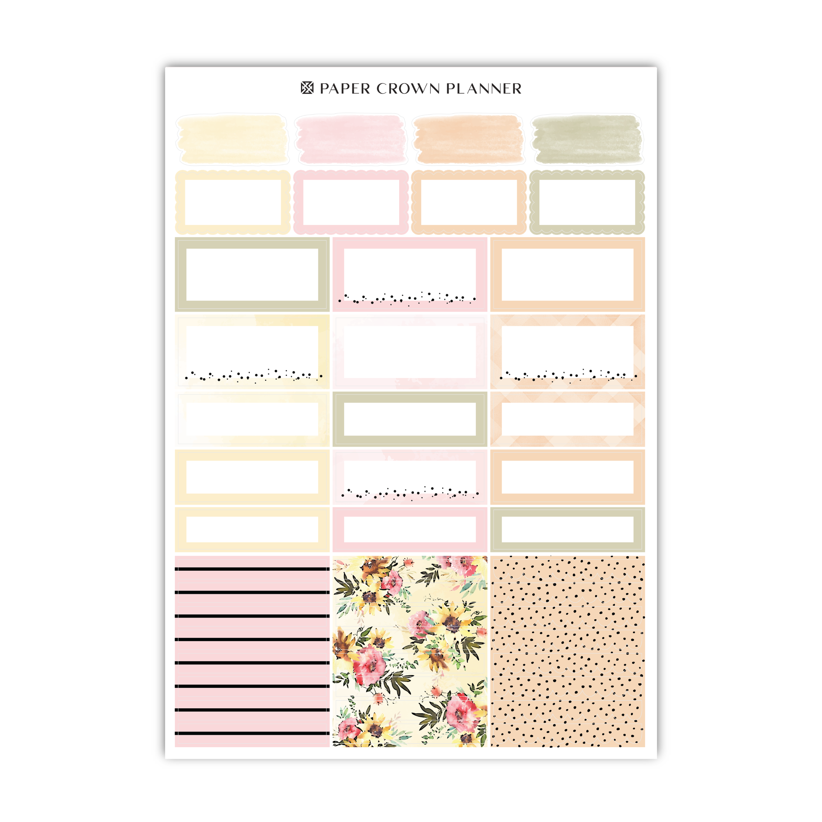 the paper crown planner stickers