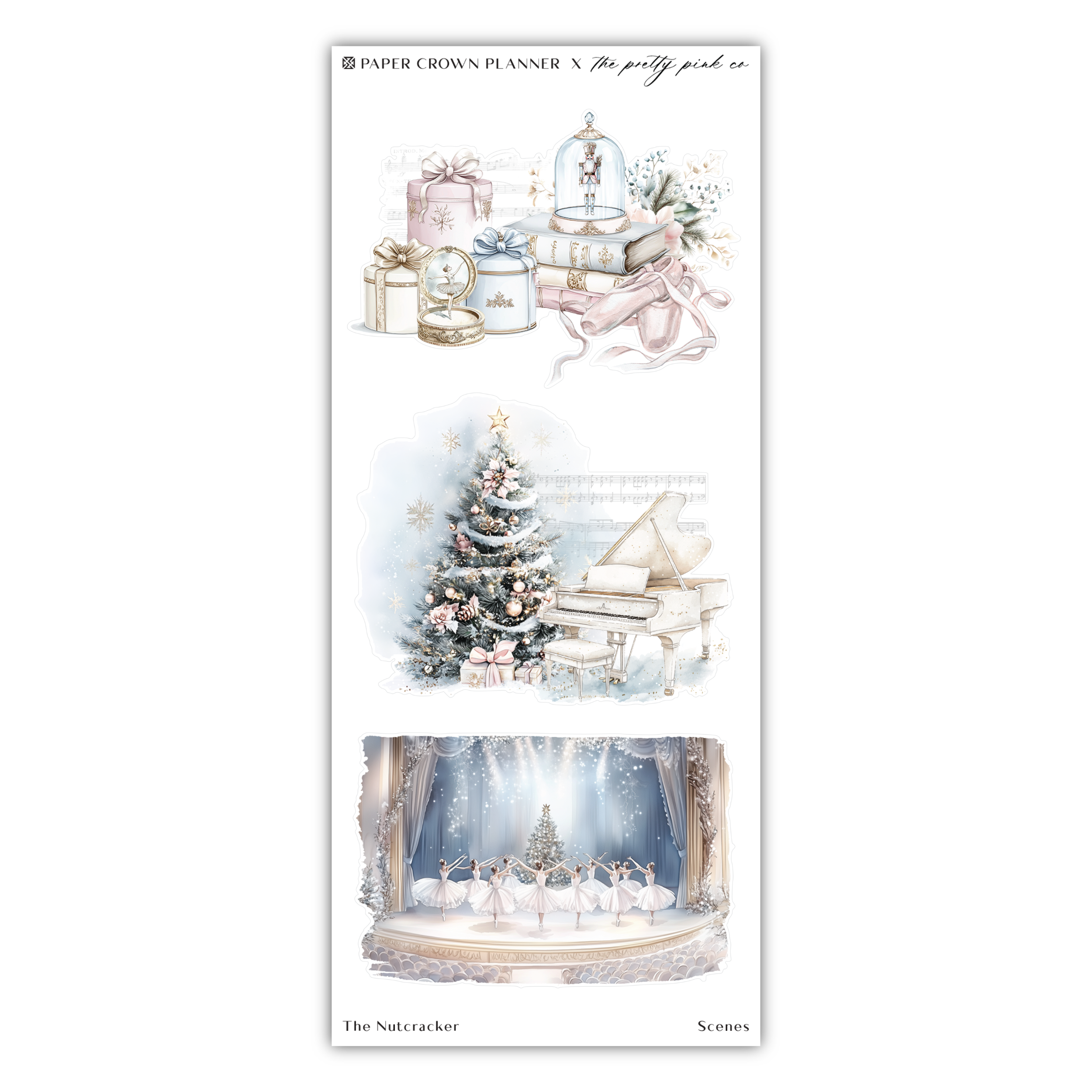 a picture of a christmas scene with a tree