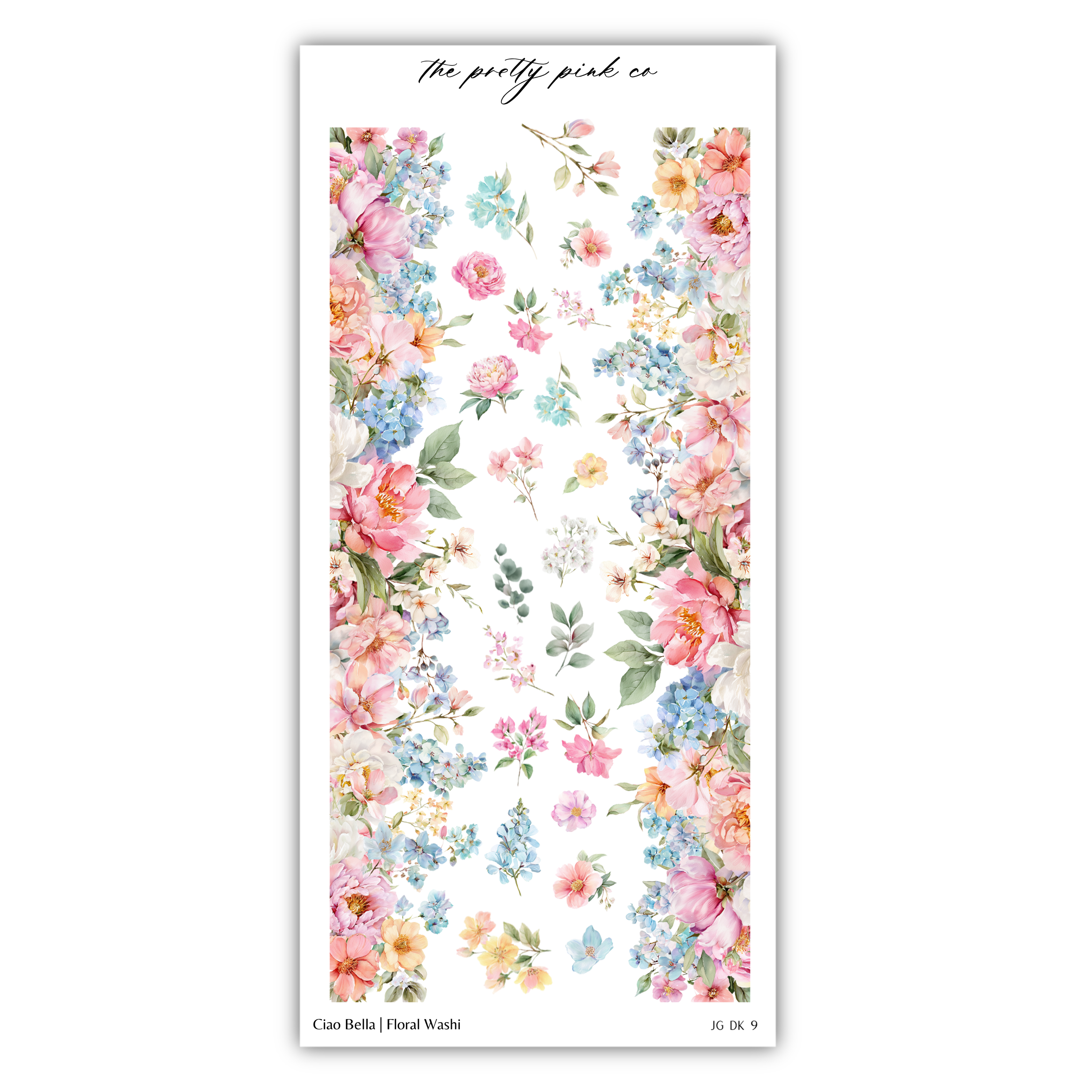 The image is a collage of various floral designs, including flowers and leaves, arranged in a vertical orientation. The designs feature a variety of colors and textures, creating a visually appealing and vibrant composition.