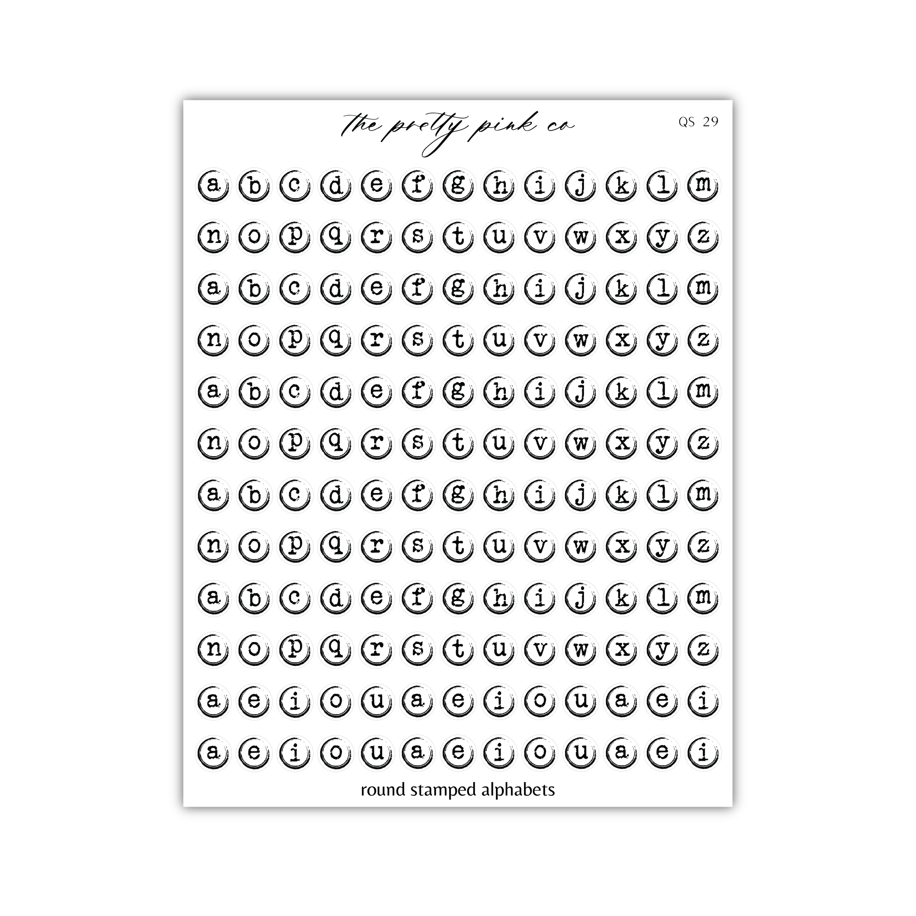 a sheet of white paper with black and white circles