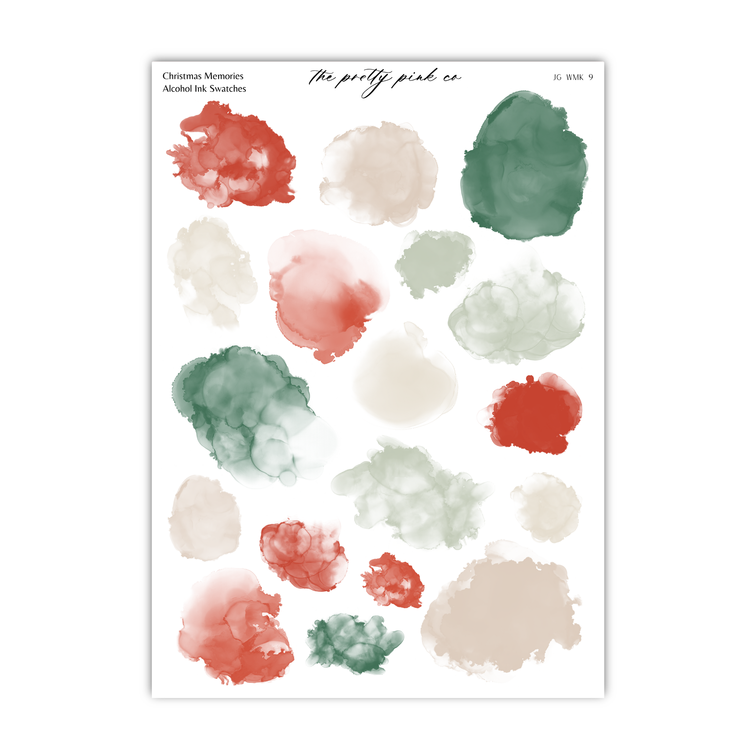 a sheet of watercolor paint on a white background