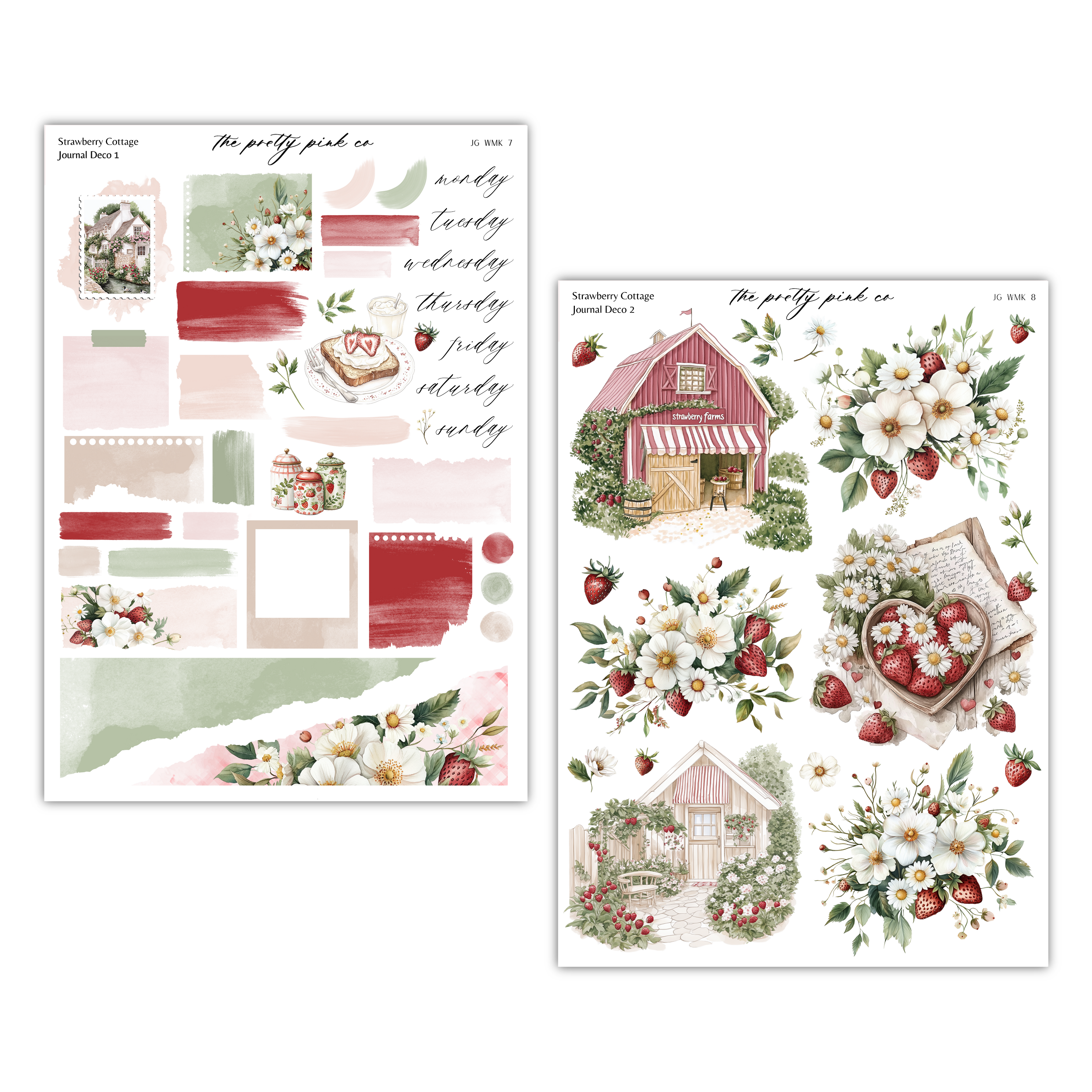 Strawberry Cottage | Journaling Kit