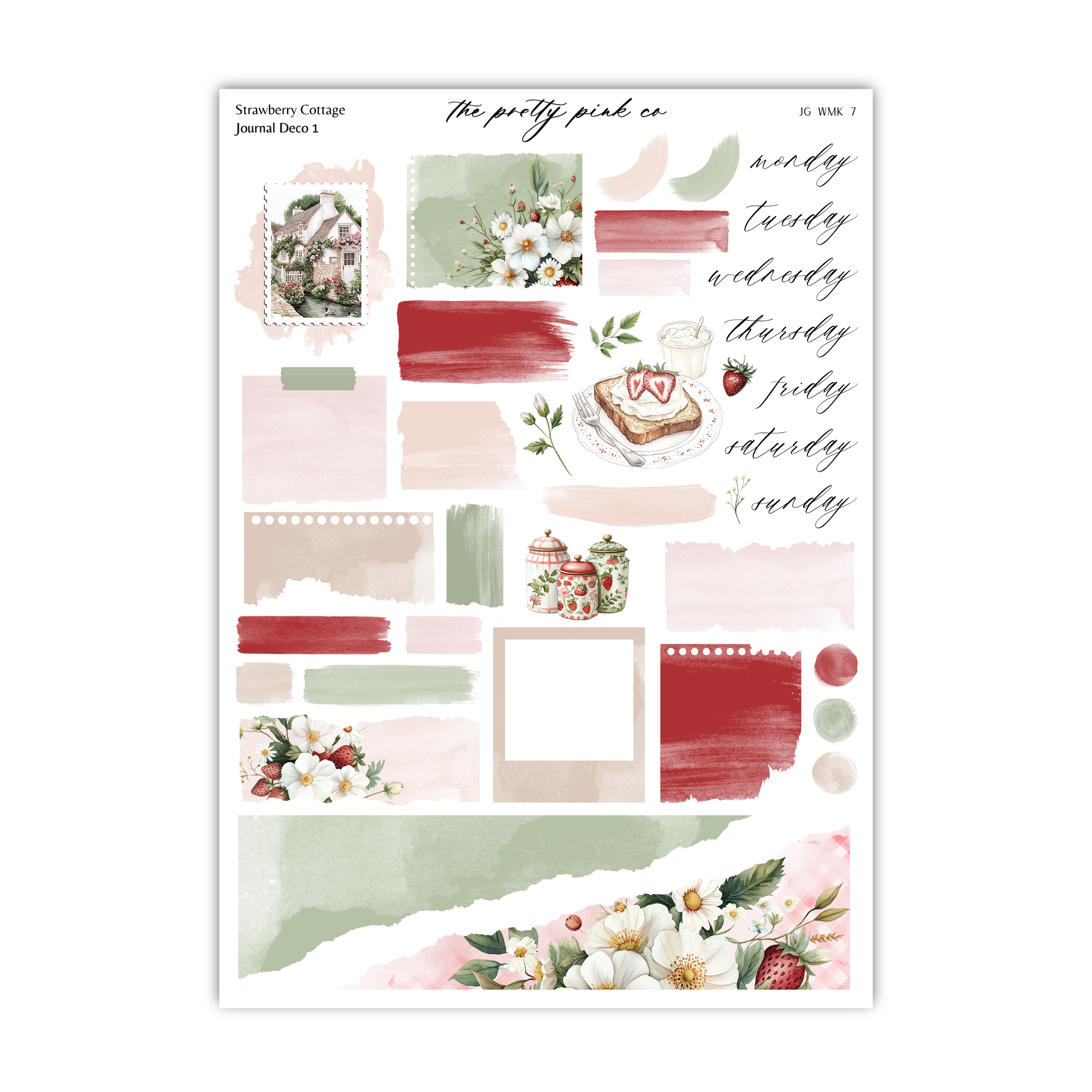 Strawberry Cottage | Journaling Kit