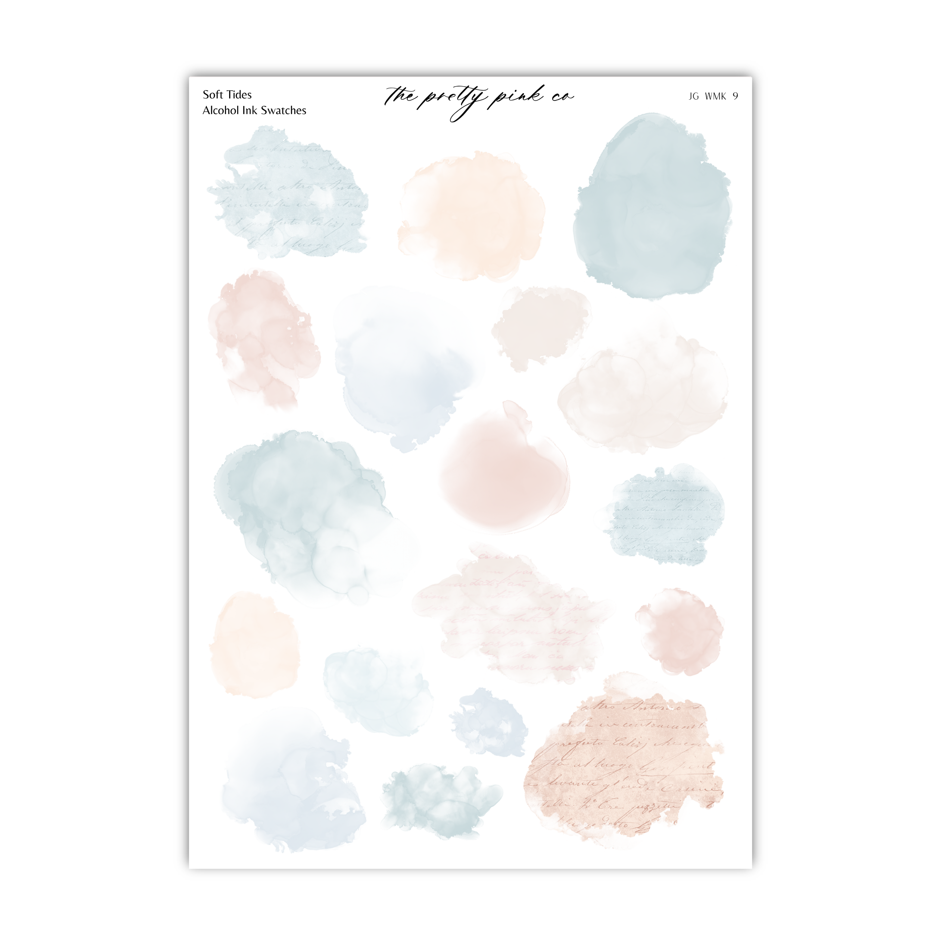 Soft Tides | Ink Swatches