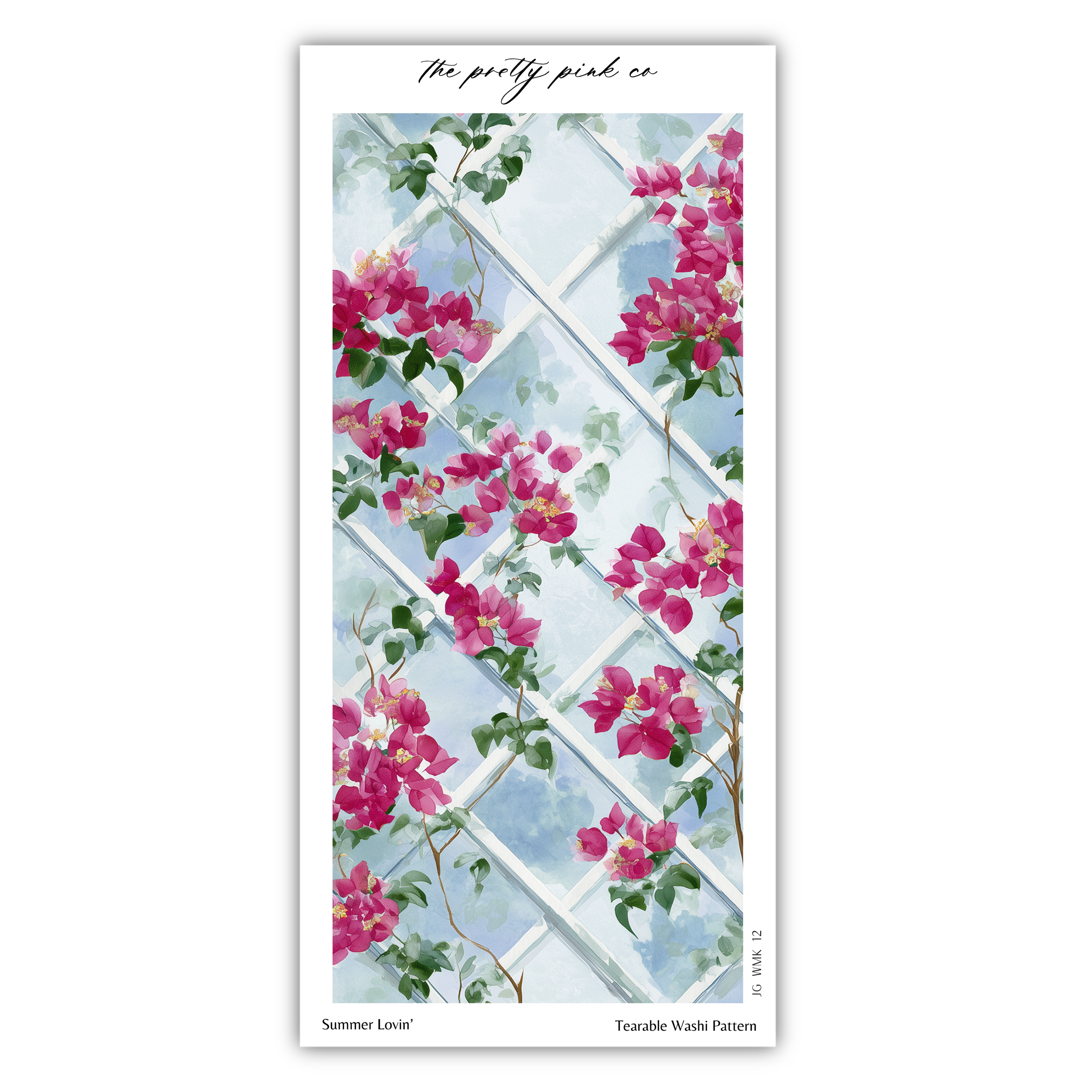 The image is a collage of various images featuring pink flowers and green leaves against a white background.