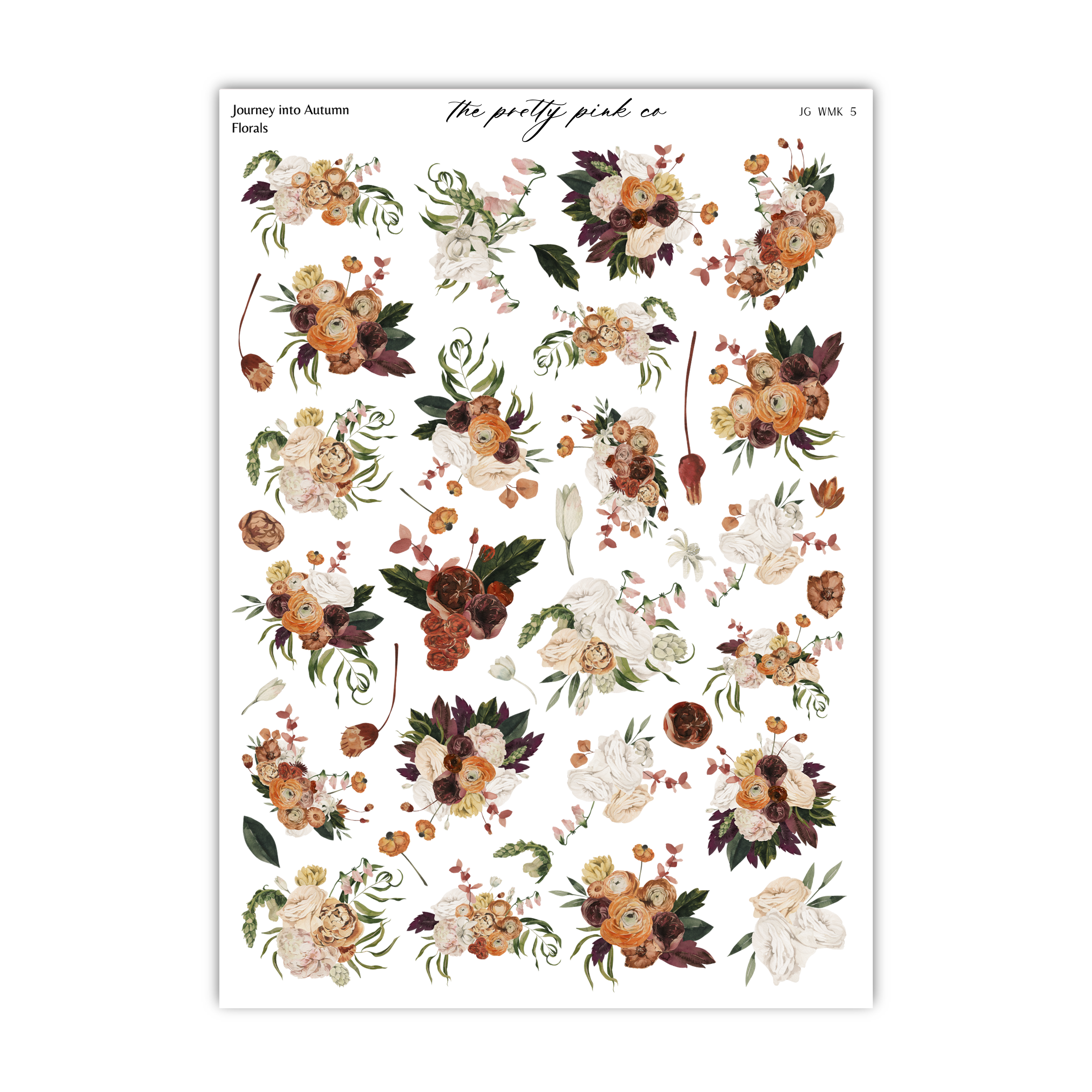 The image is a collage of various floral images, including different types of flowers and leaves, arranged in a visually appealing manner.