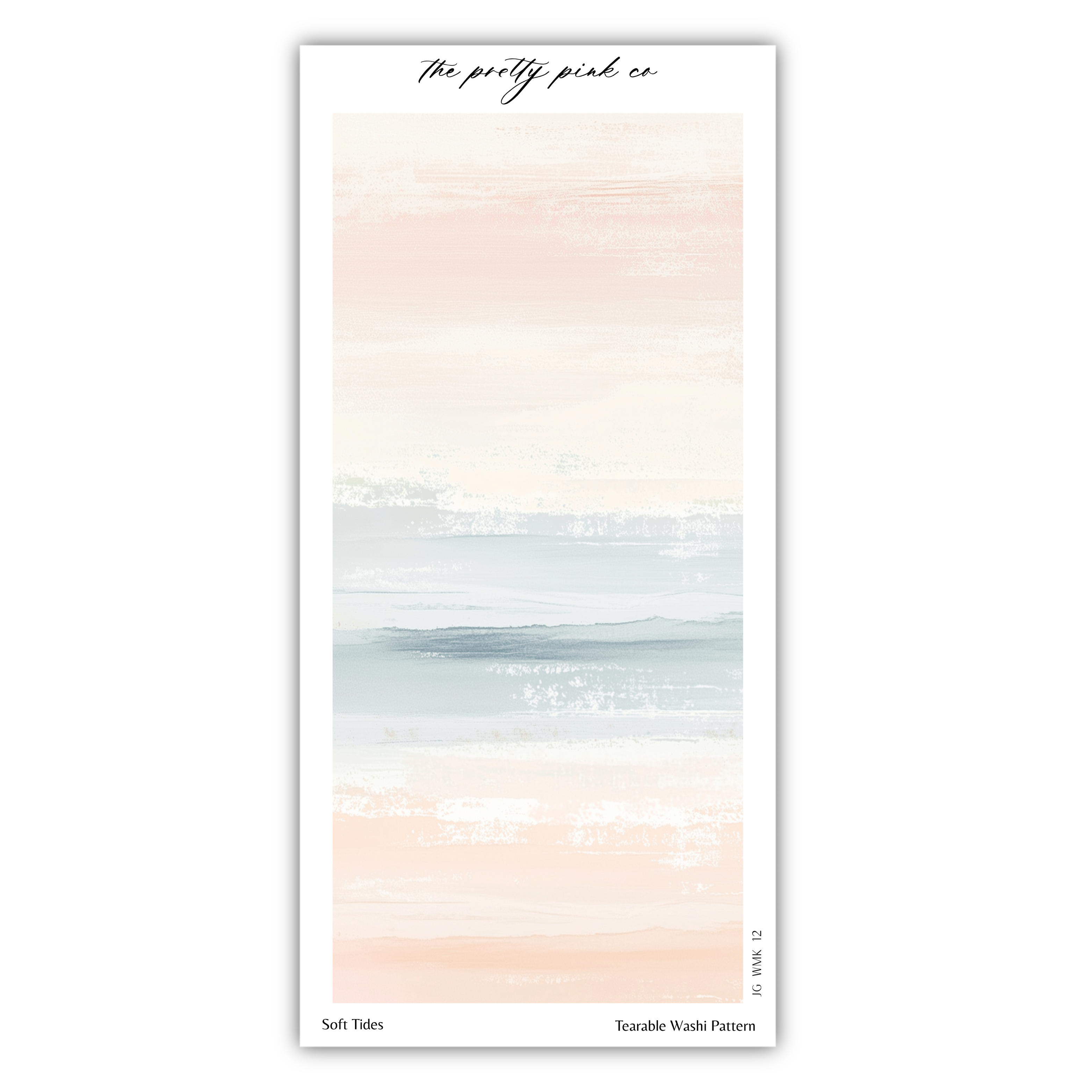 Soft Tides | Tearable Washi Pattern