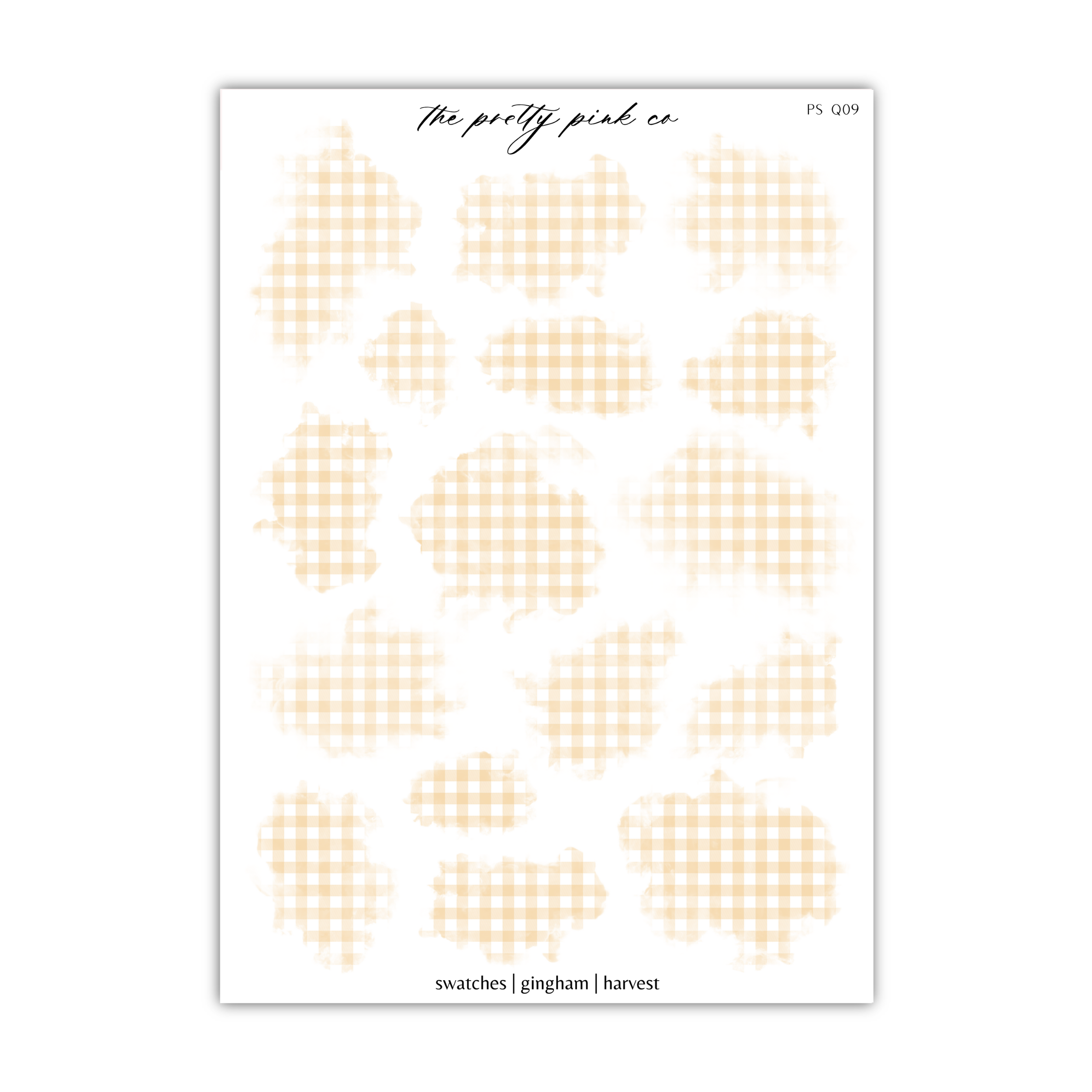 a sheet of paper with a pattern of sheep on it