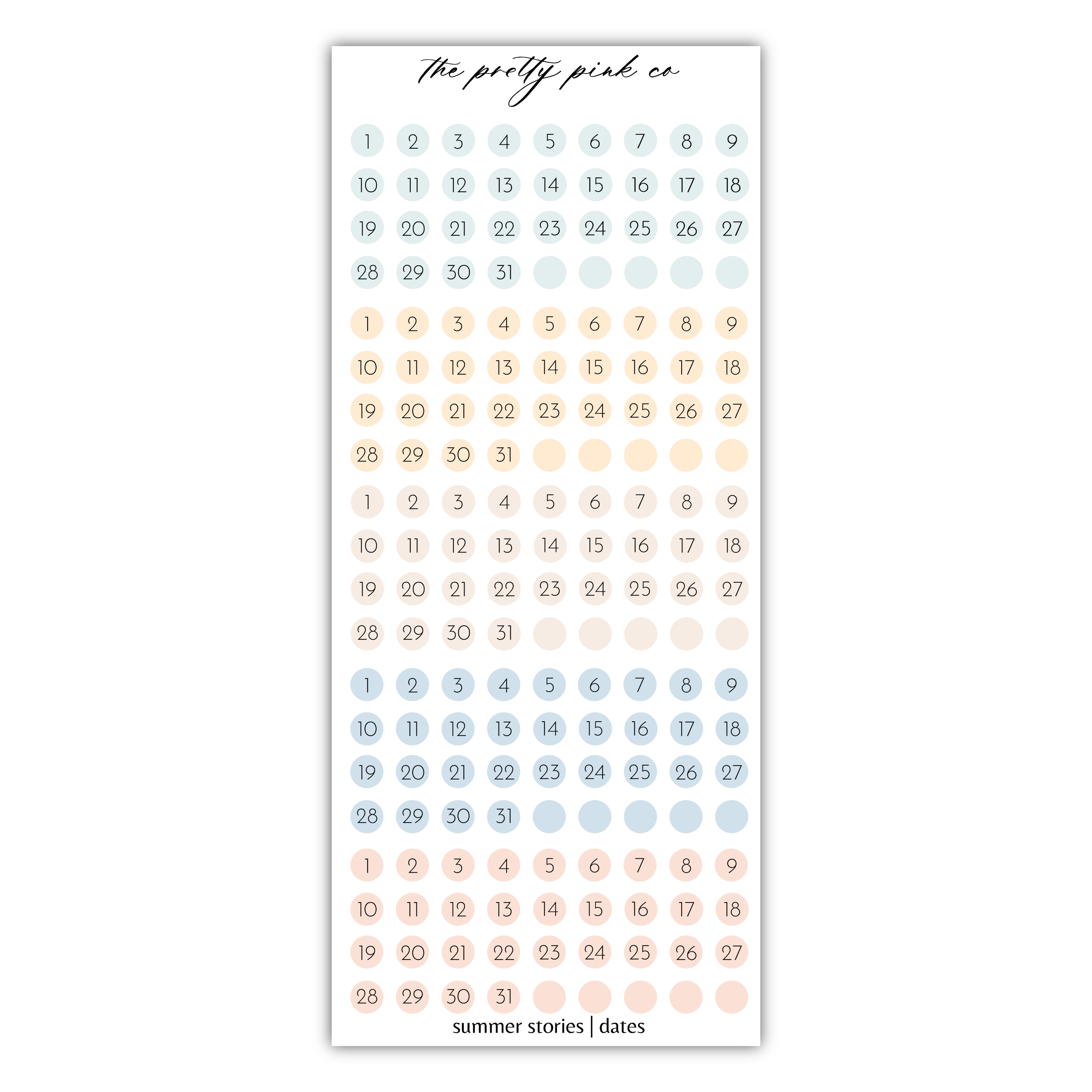 a sticker with a pattern of circles and dots