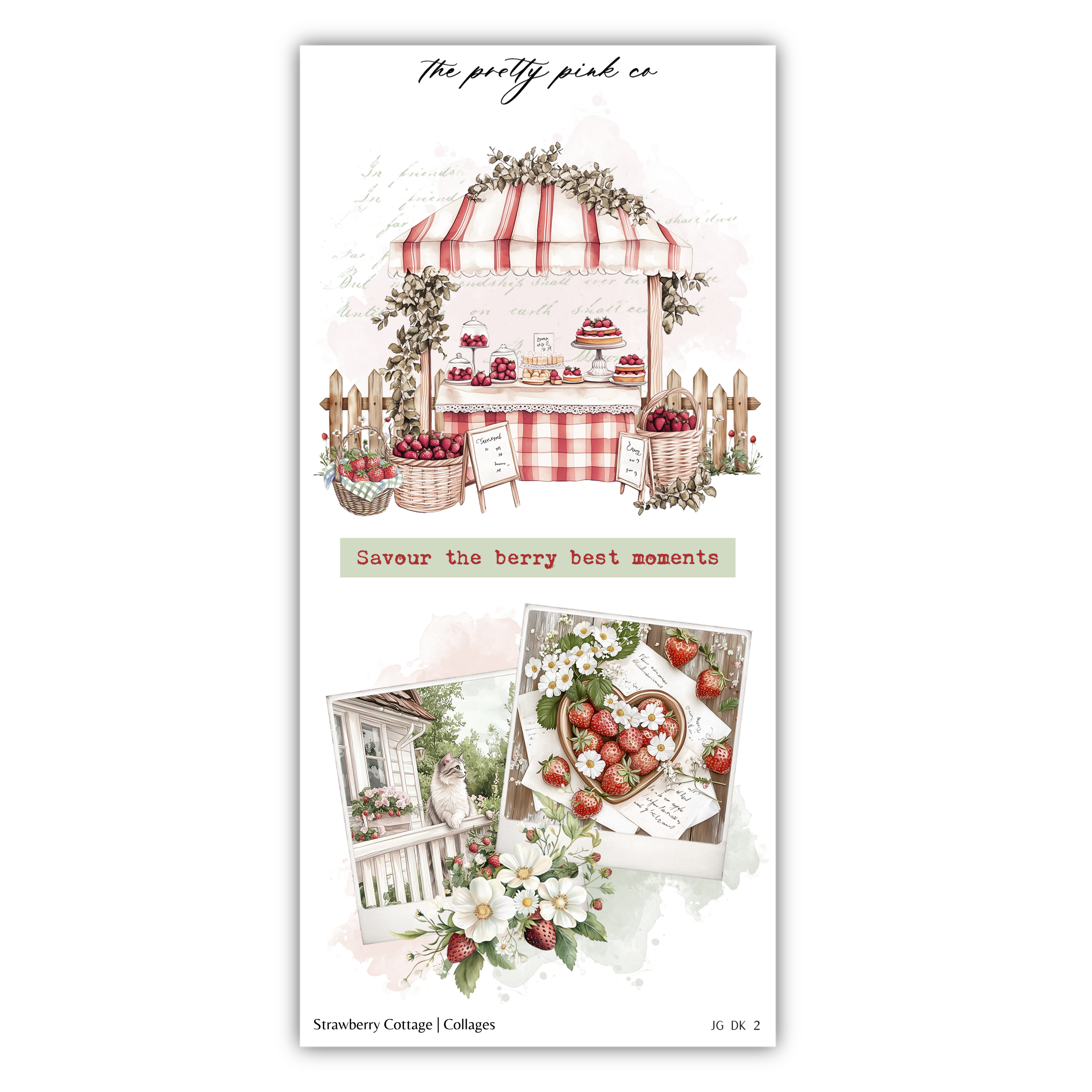 Strawberry Cottage | Decorative Kit