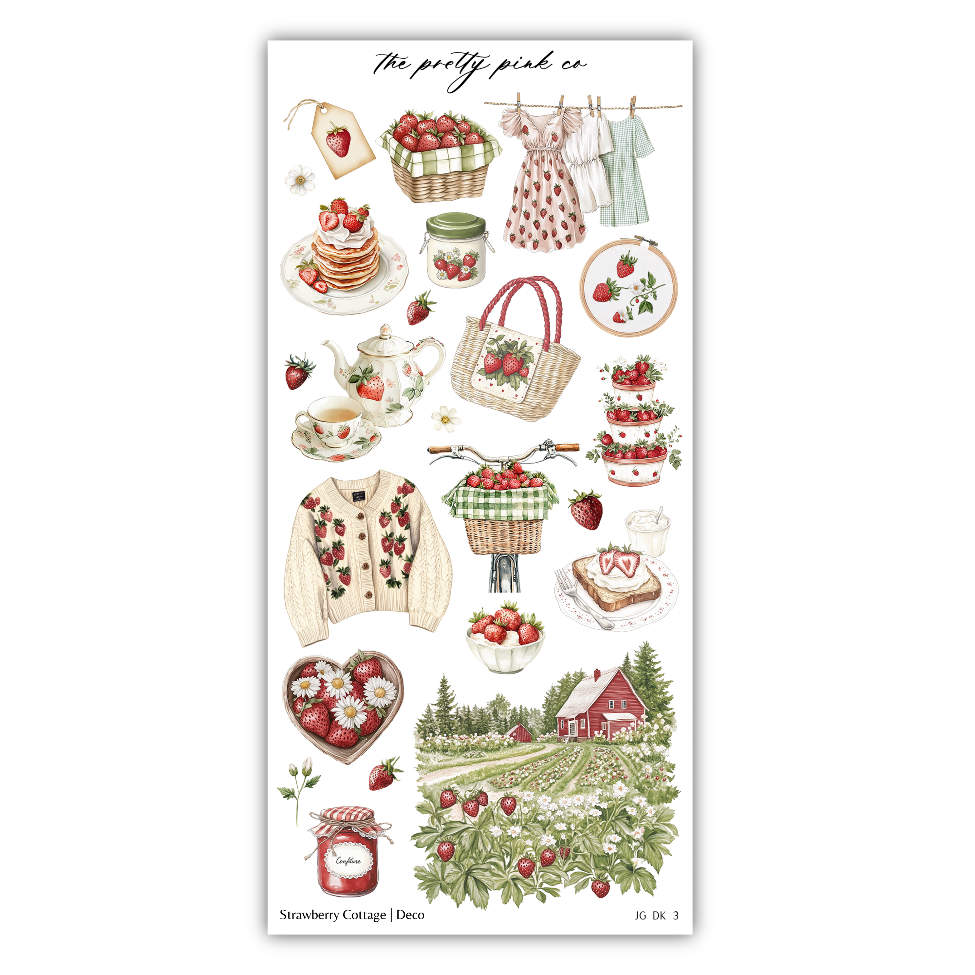 Strawberry Cottage | Decorative Kit