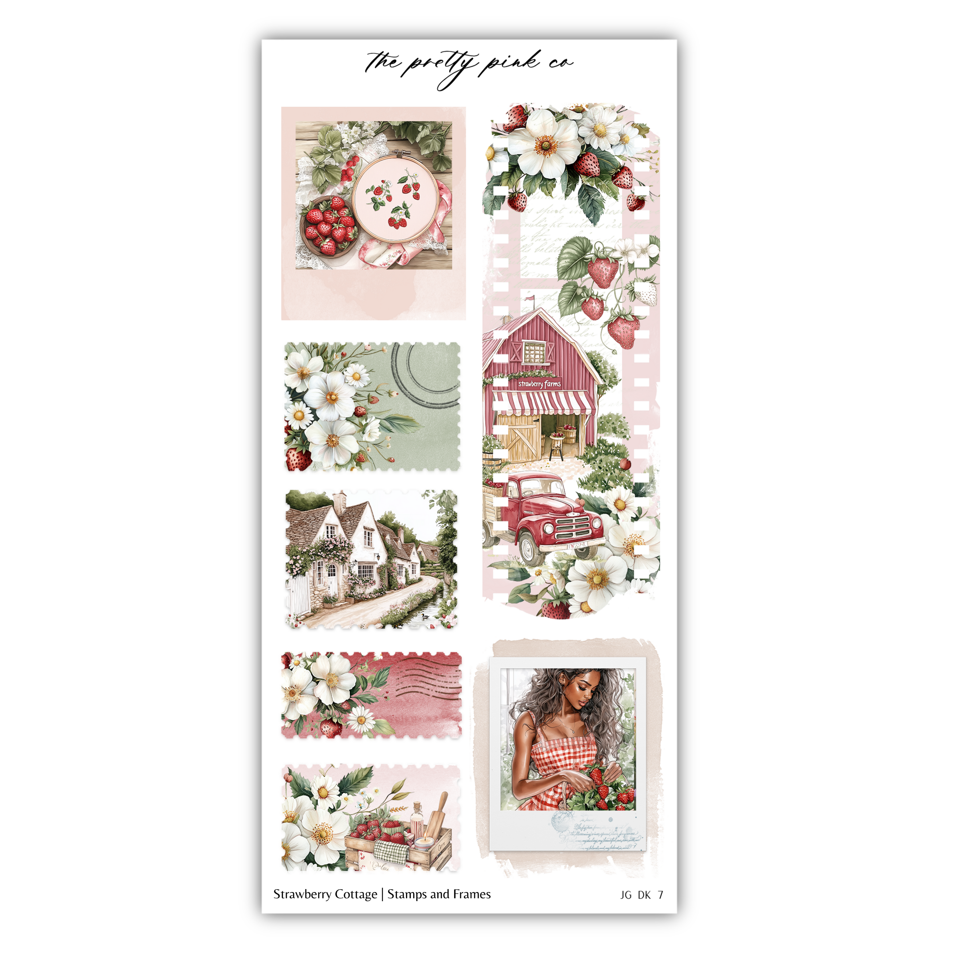 Strawberry Cottage | Decorative Kit