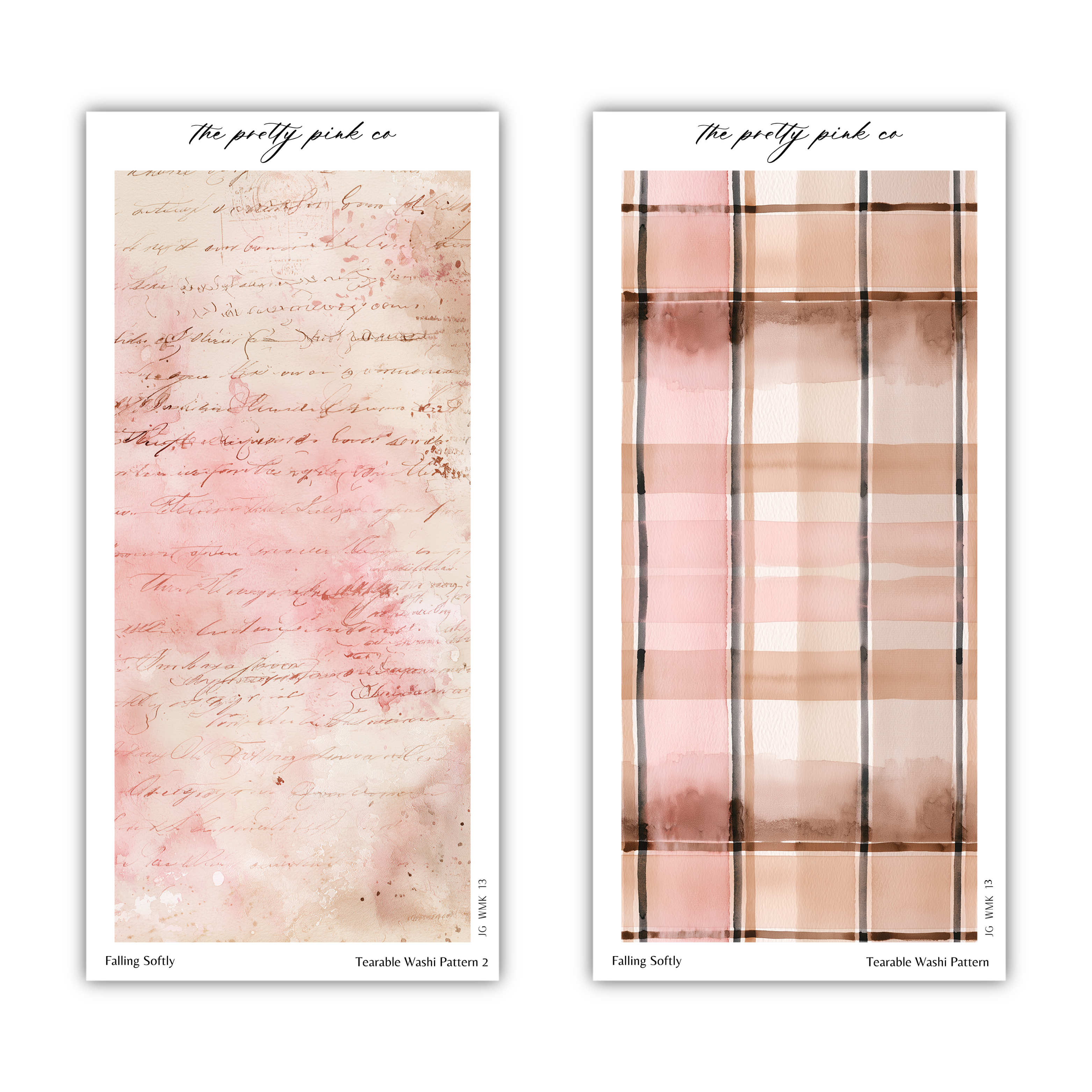 Falling Softly | Tearable Washi Pattern