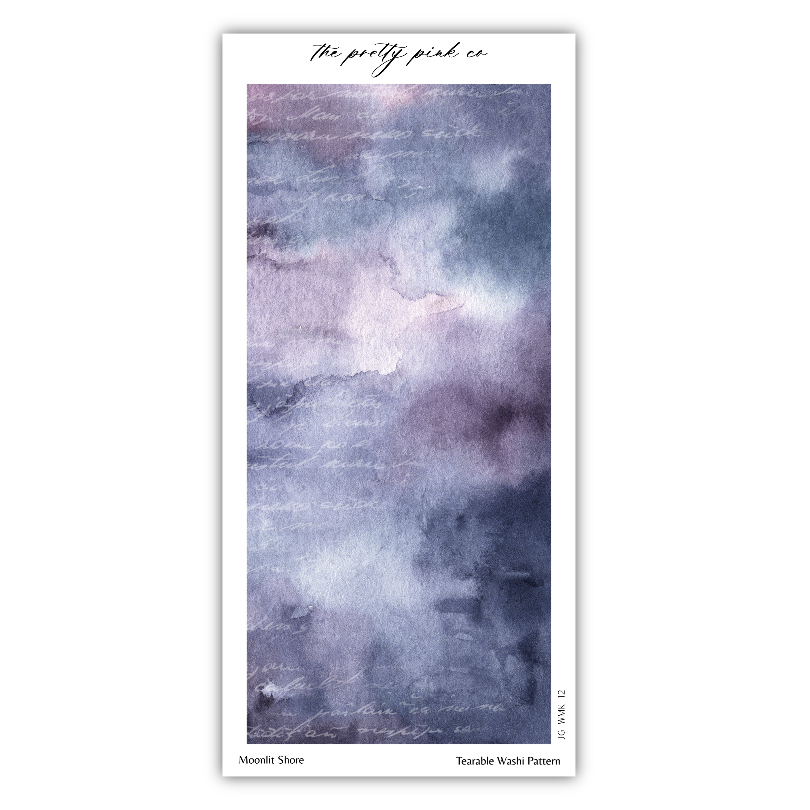 Moonlit Shore | Tearable Washi Pattern