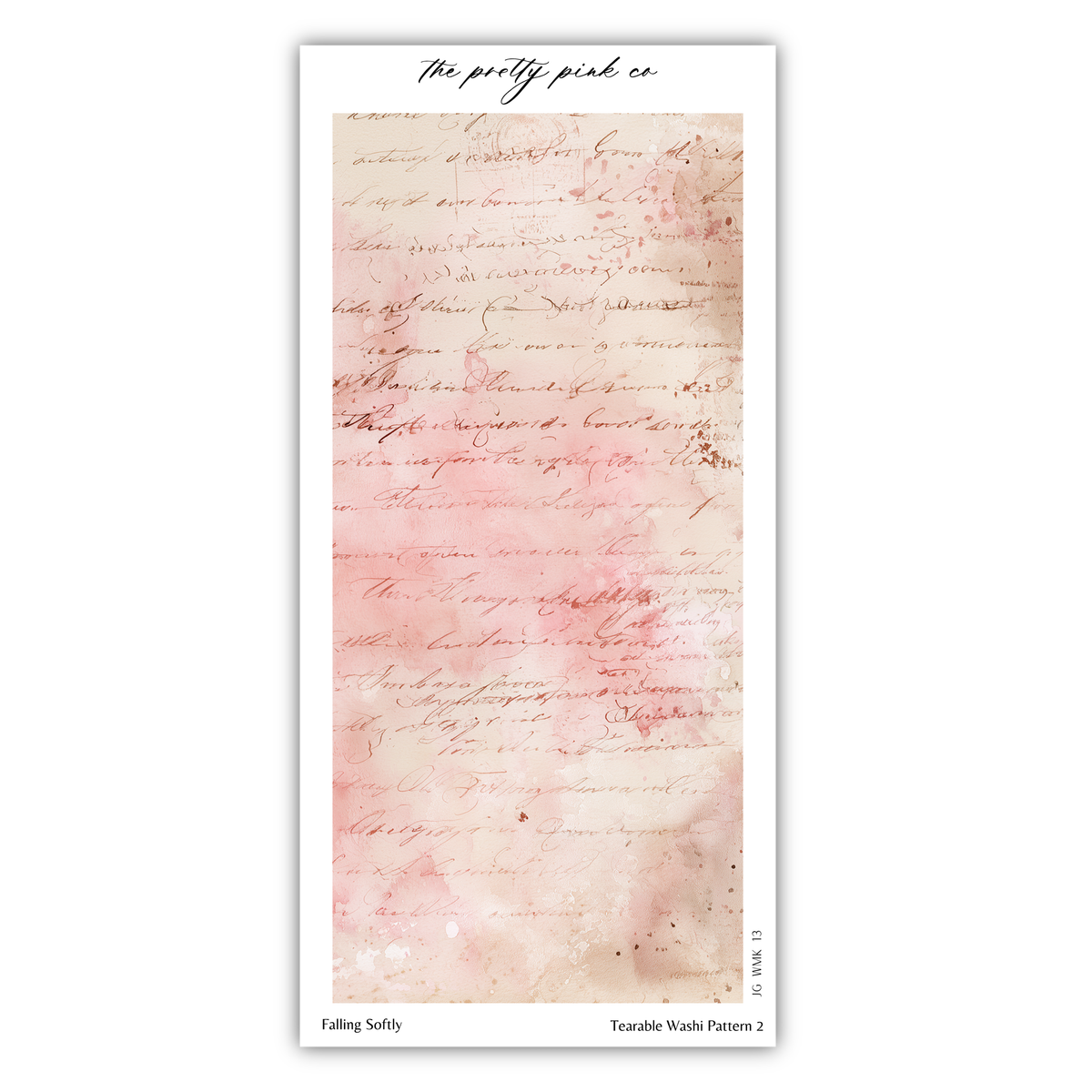 Falling Softly | Tearable Washi Pattern