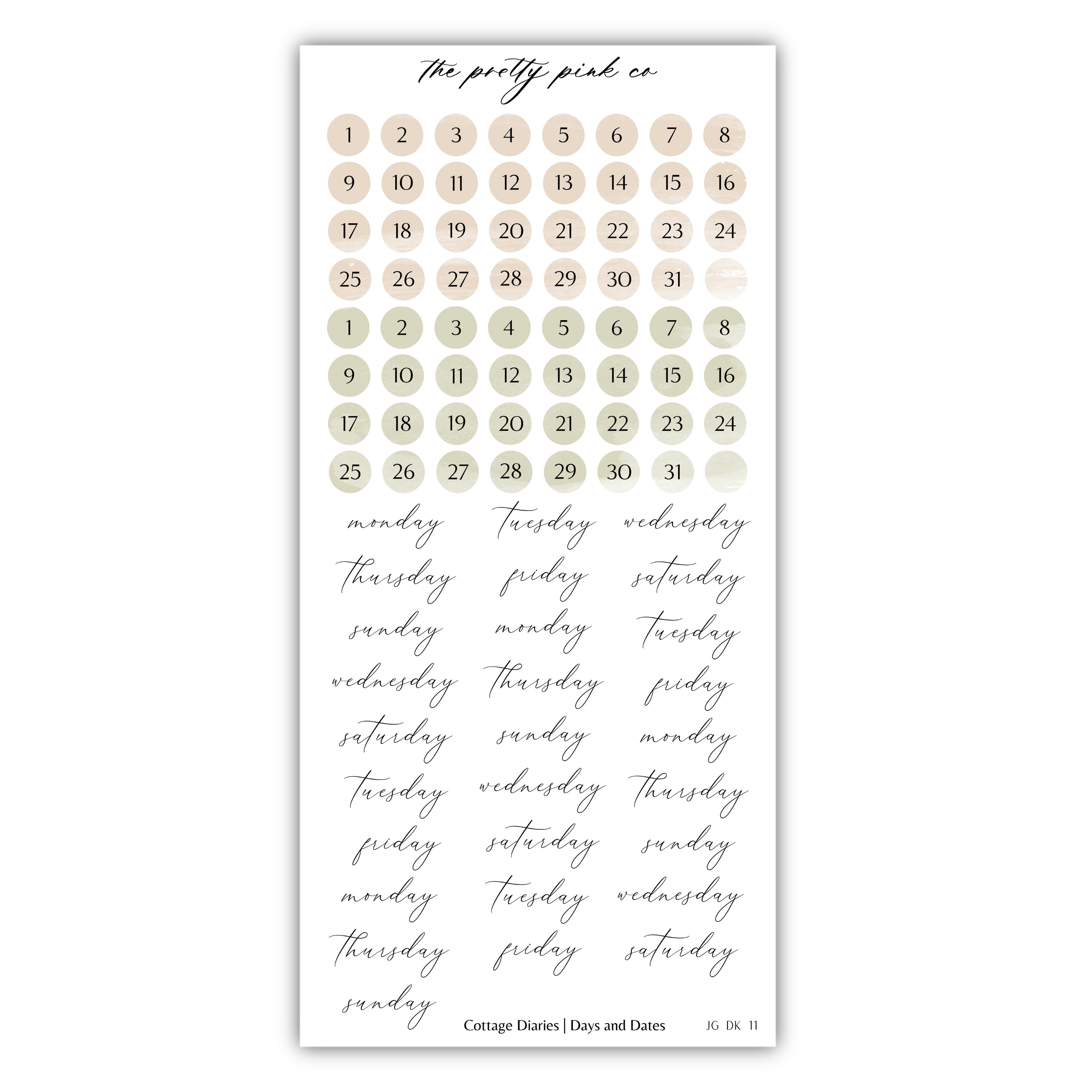 Cottage Diaries | Decorative Kit